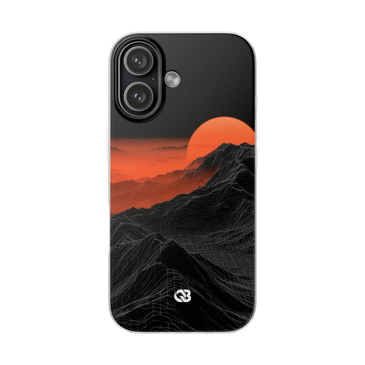 Solar Ridge Mesh · Lite Phone Case for iPhone · Black