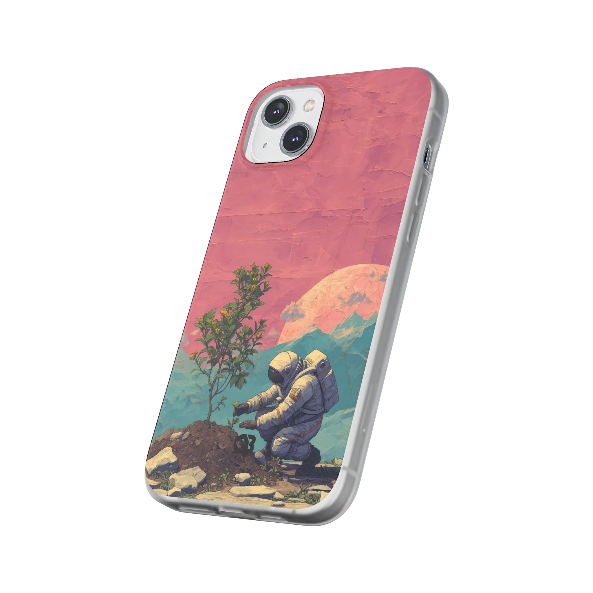 Lunar Pastel Bloom · Soft Phone Case for iPhone