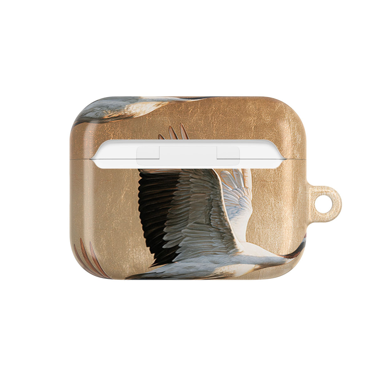 Golden Crane Flight · Hard Case for AirPods & AirPods Pro · Gold