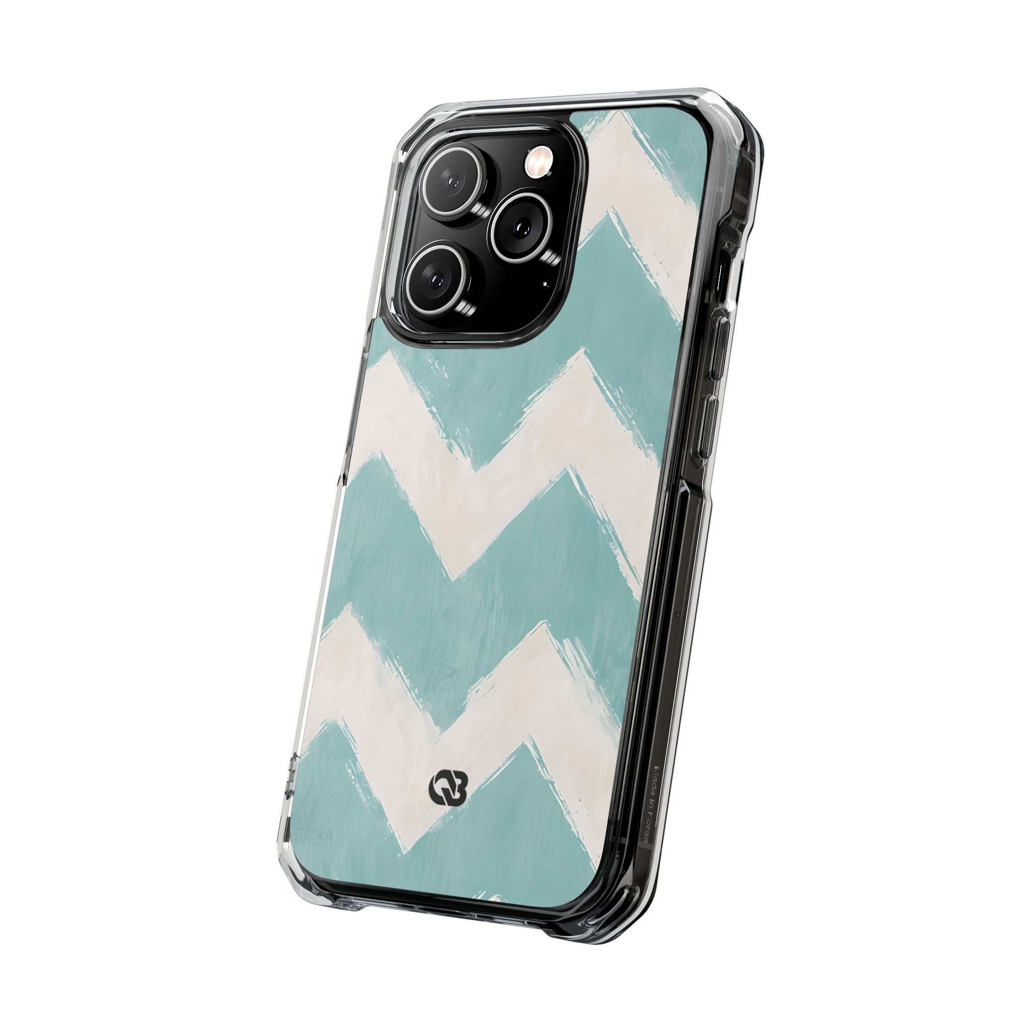 Teal Painted Chevron · Custodia Impact per iPhone · Magsafe