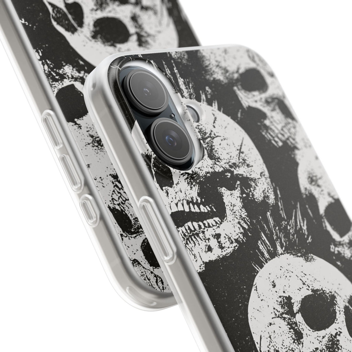 Punk Skull Riot · Lite Phone Case for iPhone · Black
