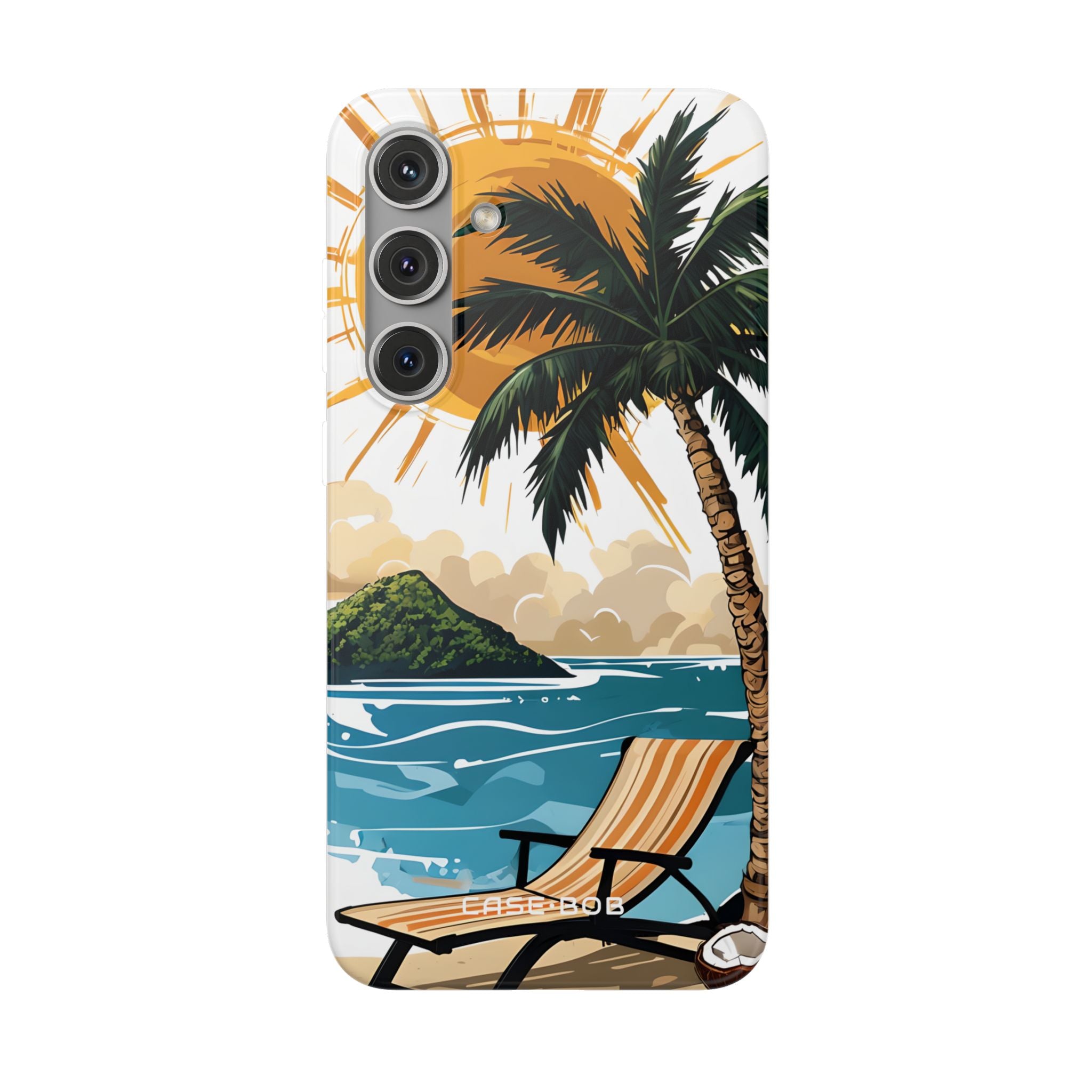 Sunny Palm Breeze Samsung S24 Plus Case - Soft