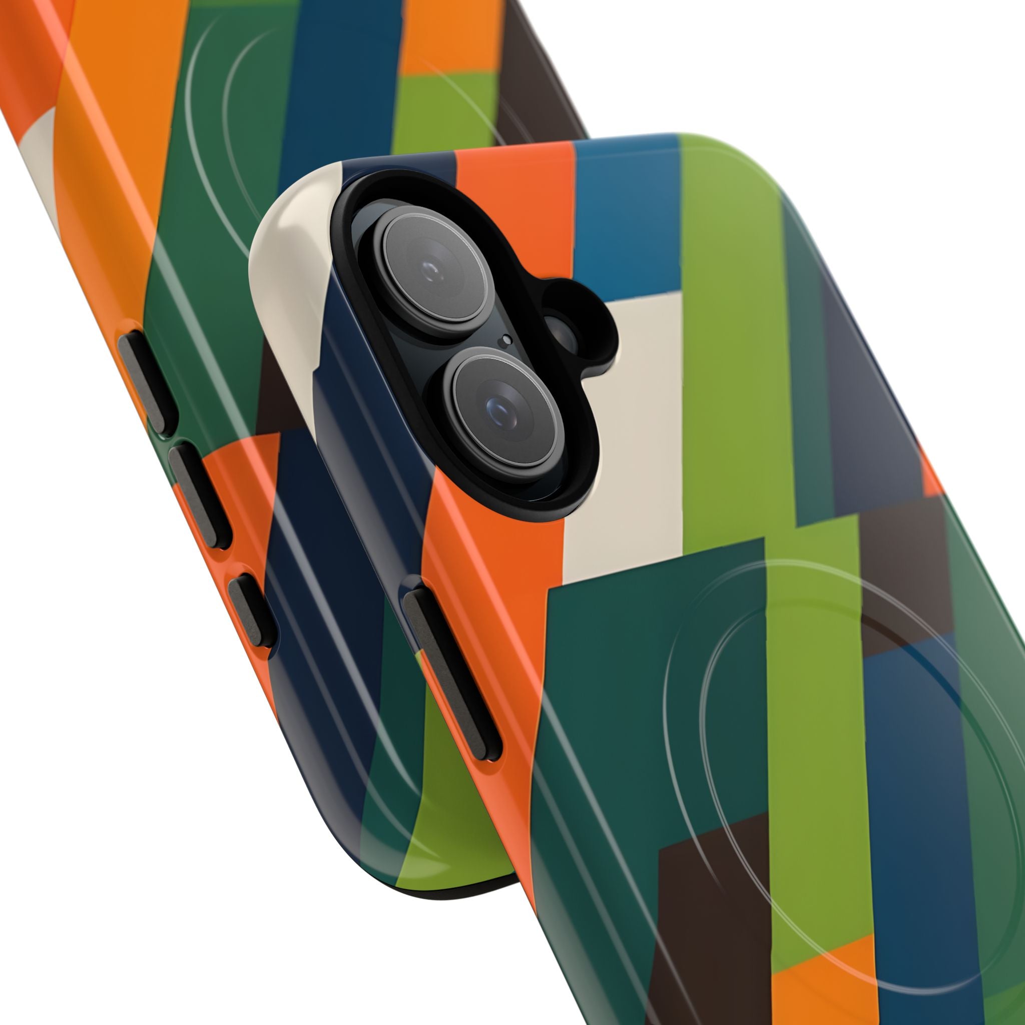 Angled Retro Mosaic · Tough+ Phone Case for iPhone · Magsafe