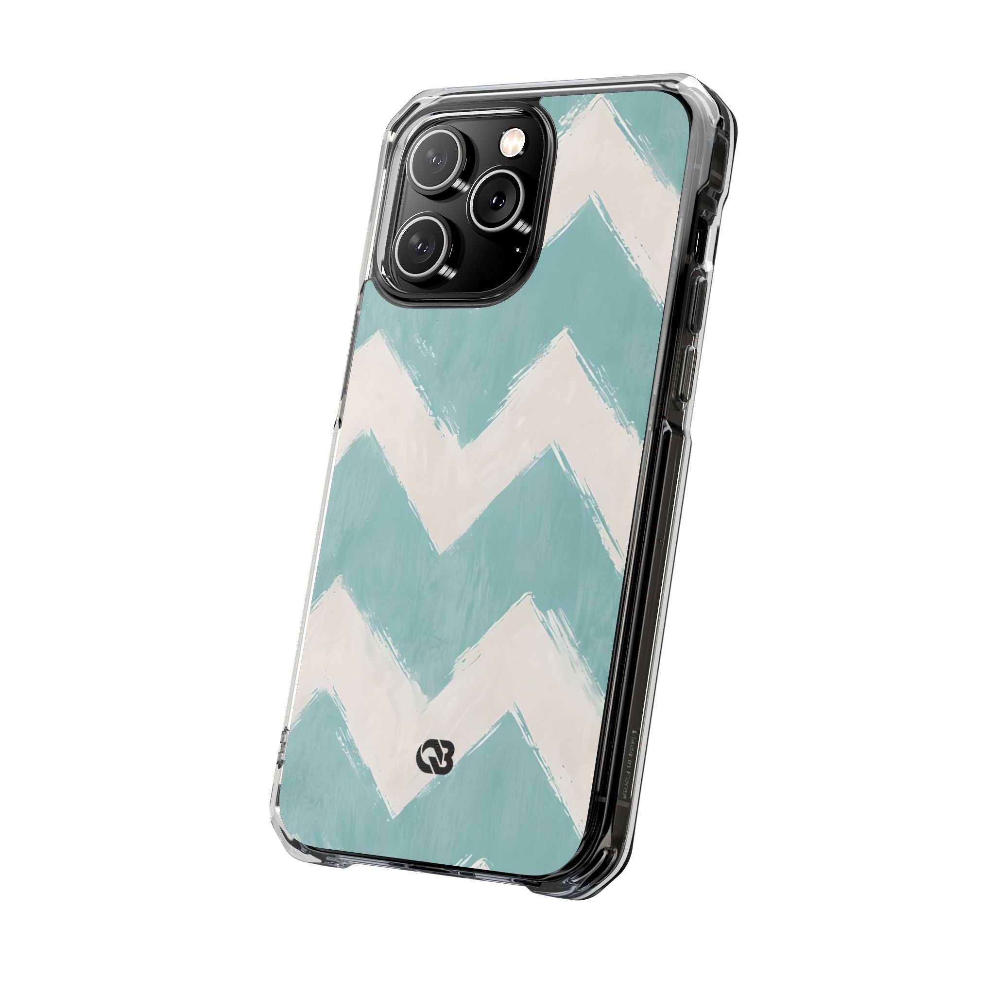 Teal Painted Chevron · Custodia Impact per iPhone · Magsafe