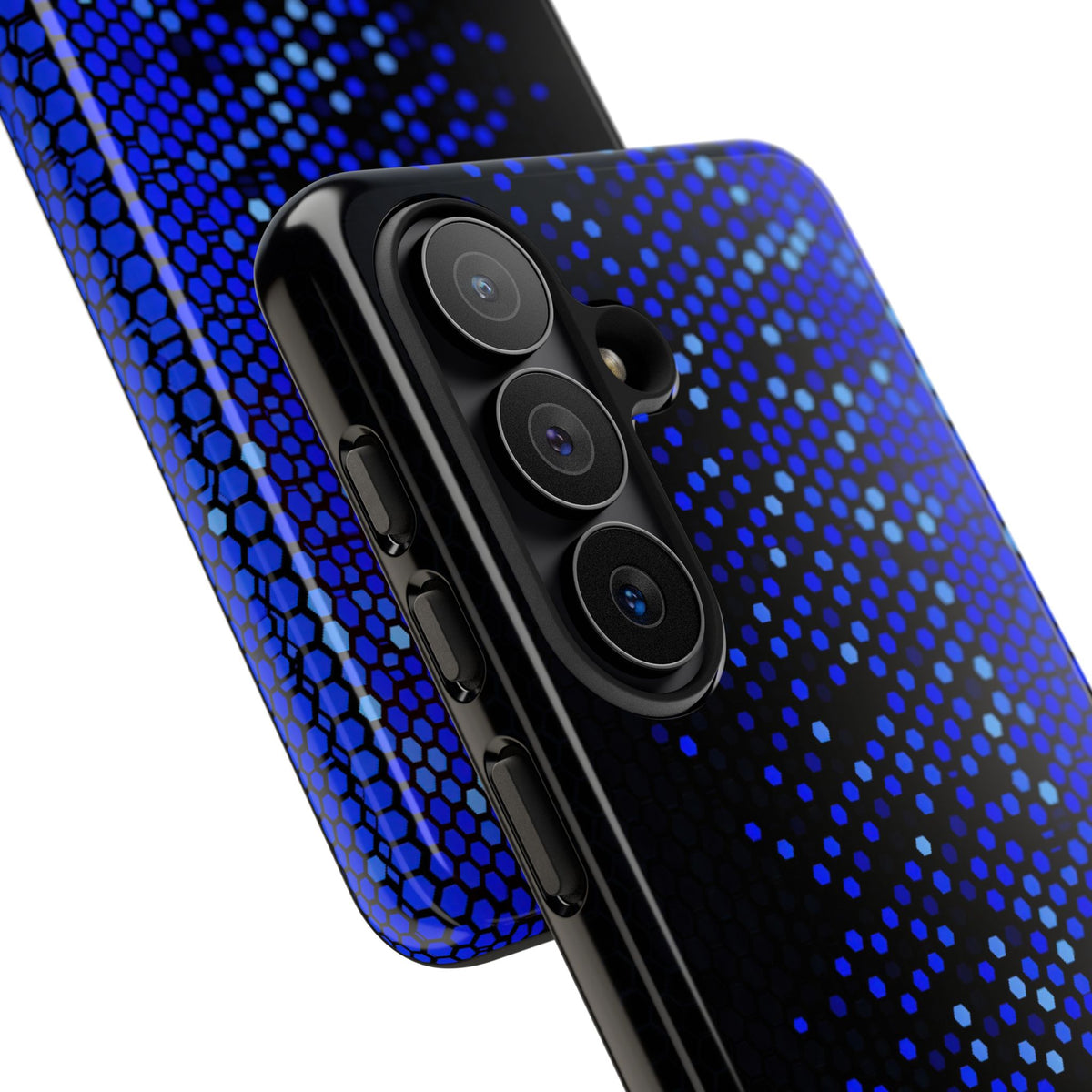 Cobalt Hex Dispersion · Tough Phone Case for Samsung · Blue