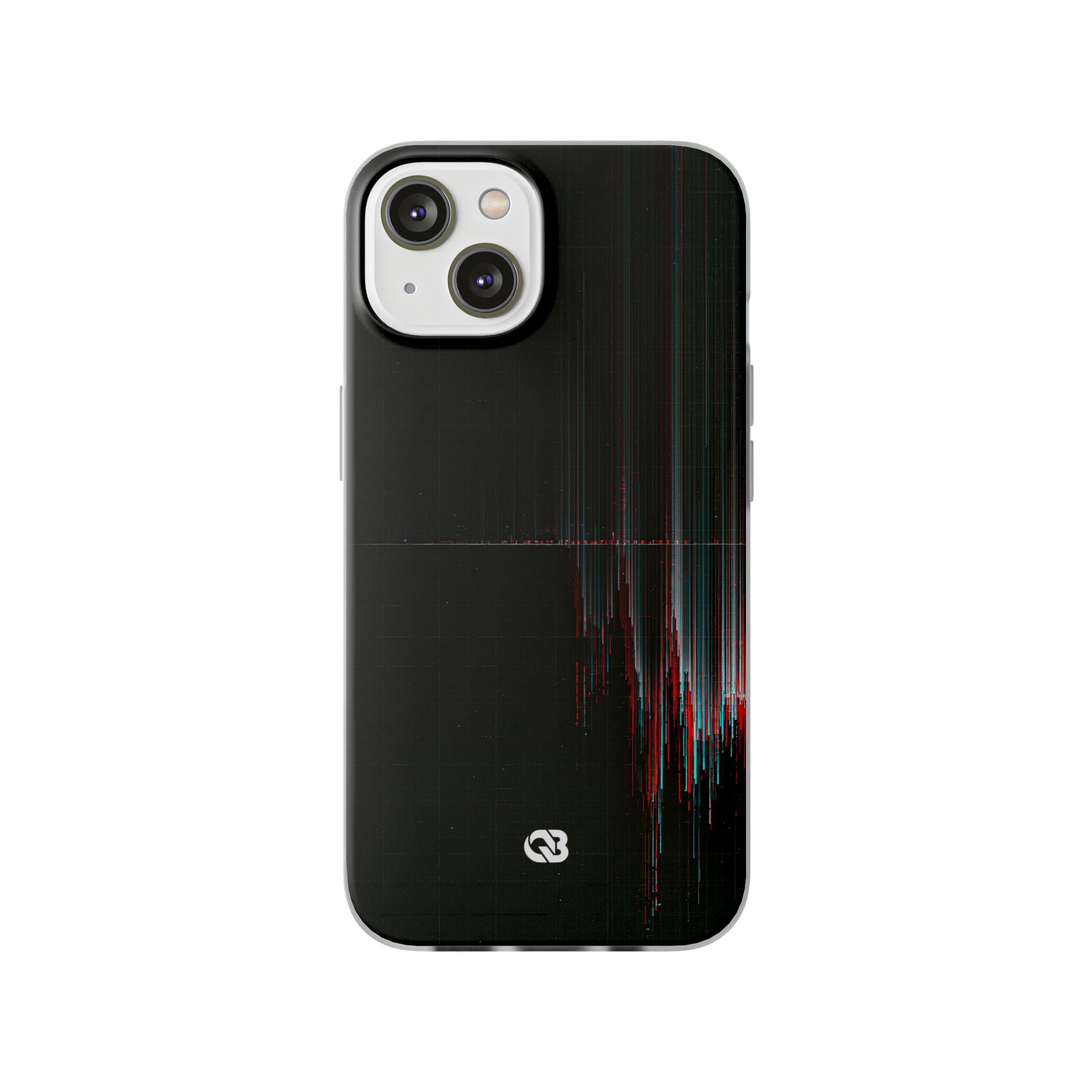 Black Lite Phone Case for iPhone - Corrupted Data Stream