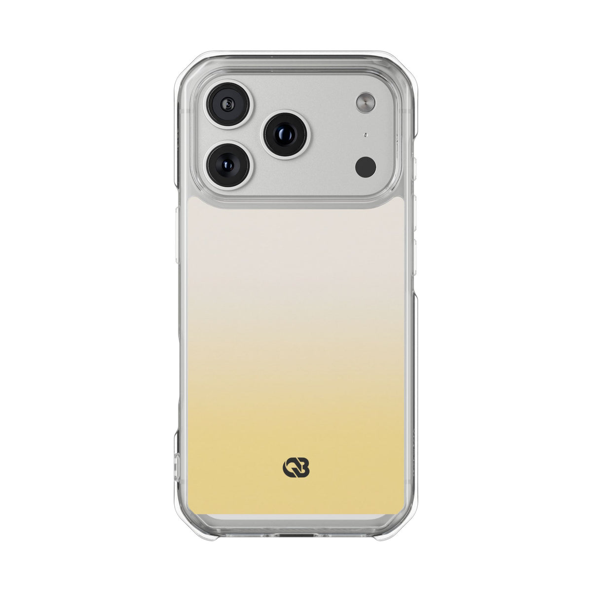 Solar Cream Ombre · Clear Impact Magnetic Phone Case for iPhone · Yellow