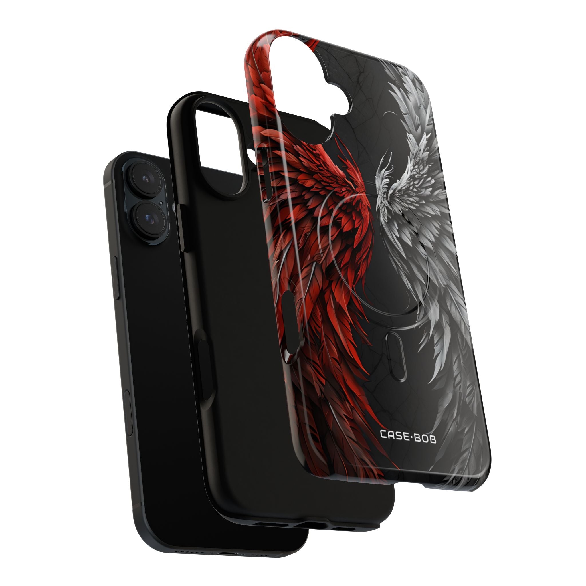 Crimson White Wings iPhone 16 Plus Hoesje - Tough+
