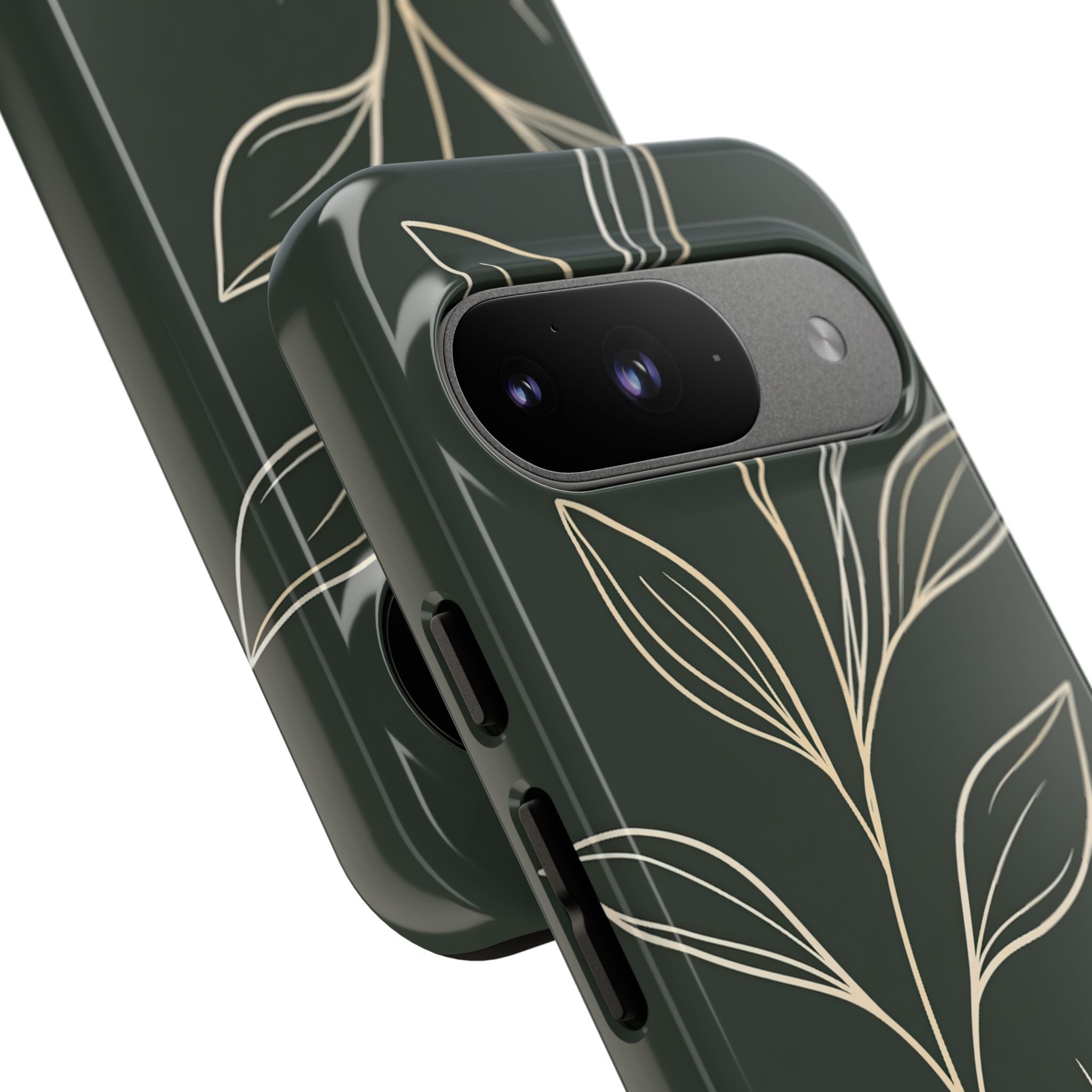 Green Tough Phone Case for Google Pixel - Deep Moss Willow