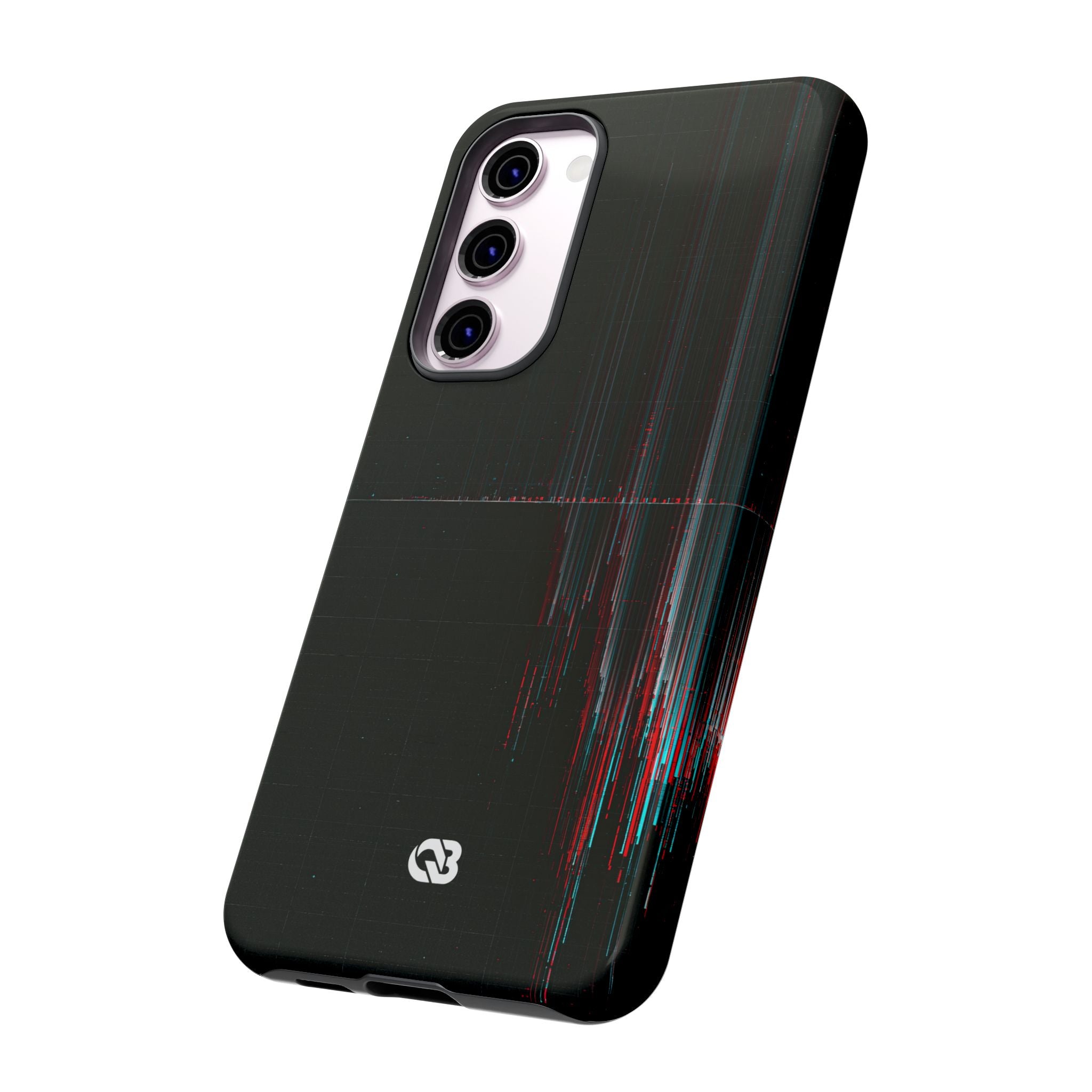 Black Tough Phone Case for Samsung - Corrupted Data Stream