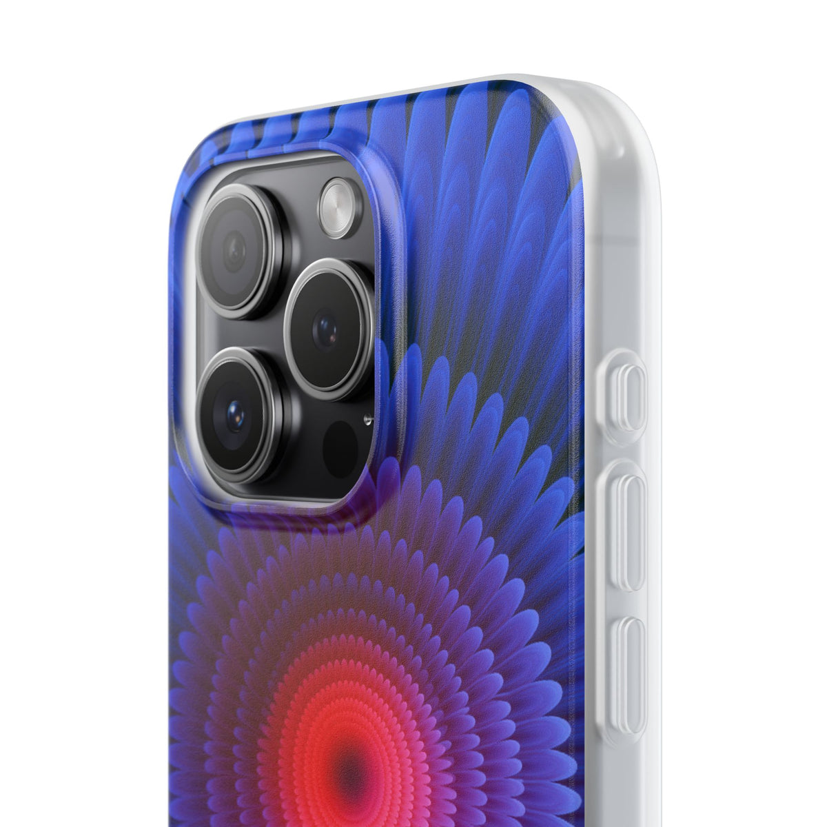 Radial Spectrum Bloom · Lite Phone Case for iPhone · Blue