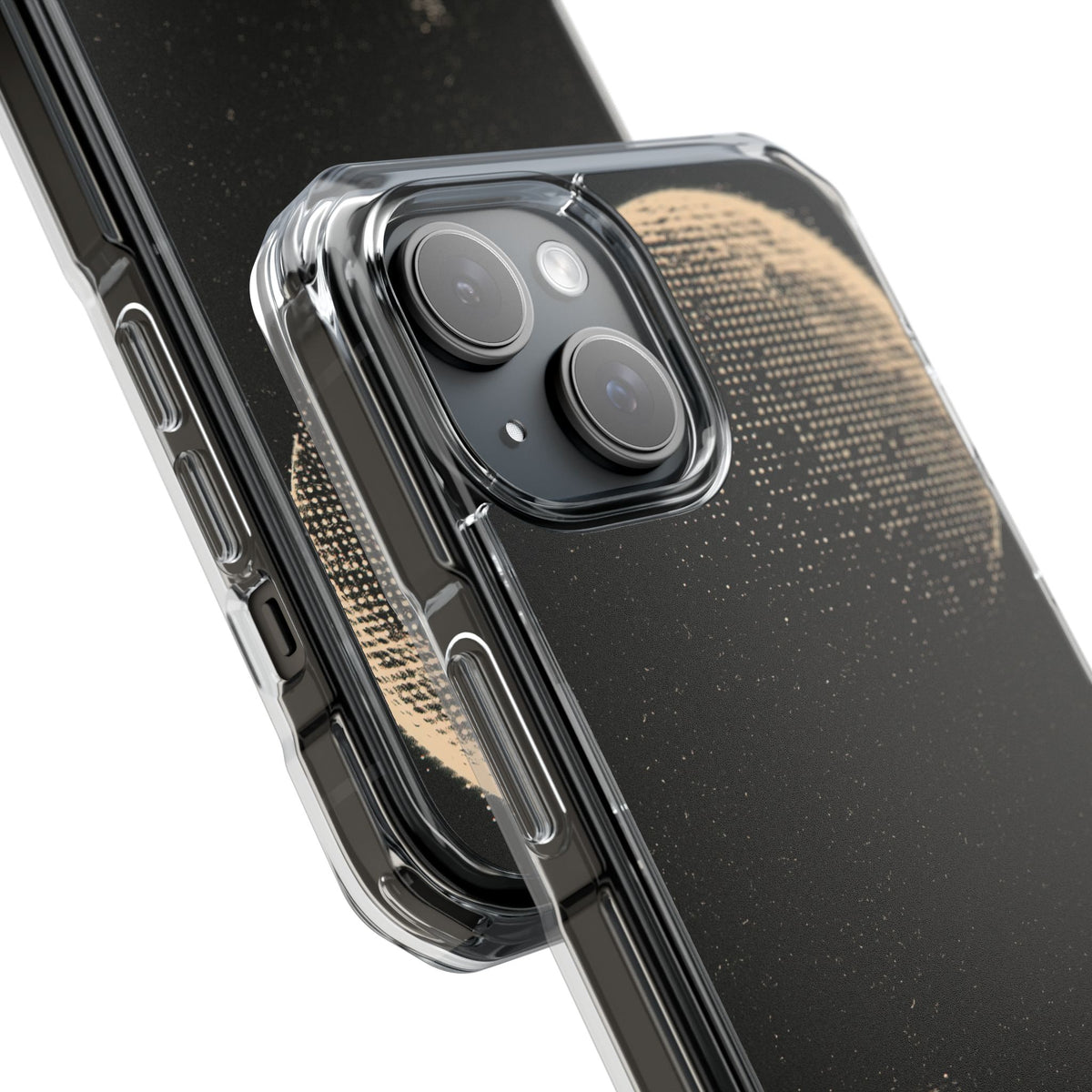 Lunar Metropolis Nocturne · Clear Impact Magnetic Phone Case for iPhone · Black