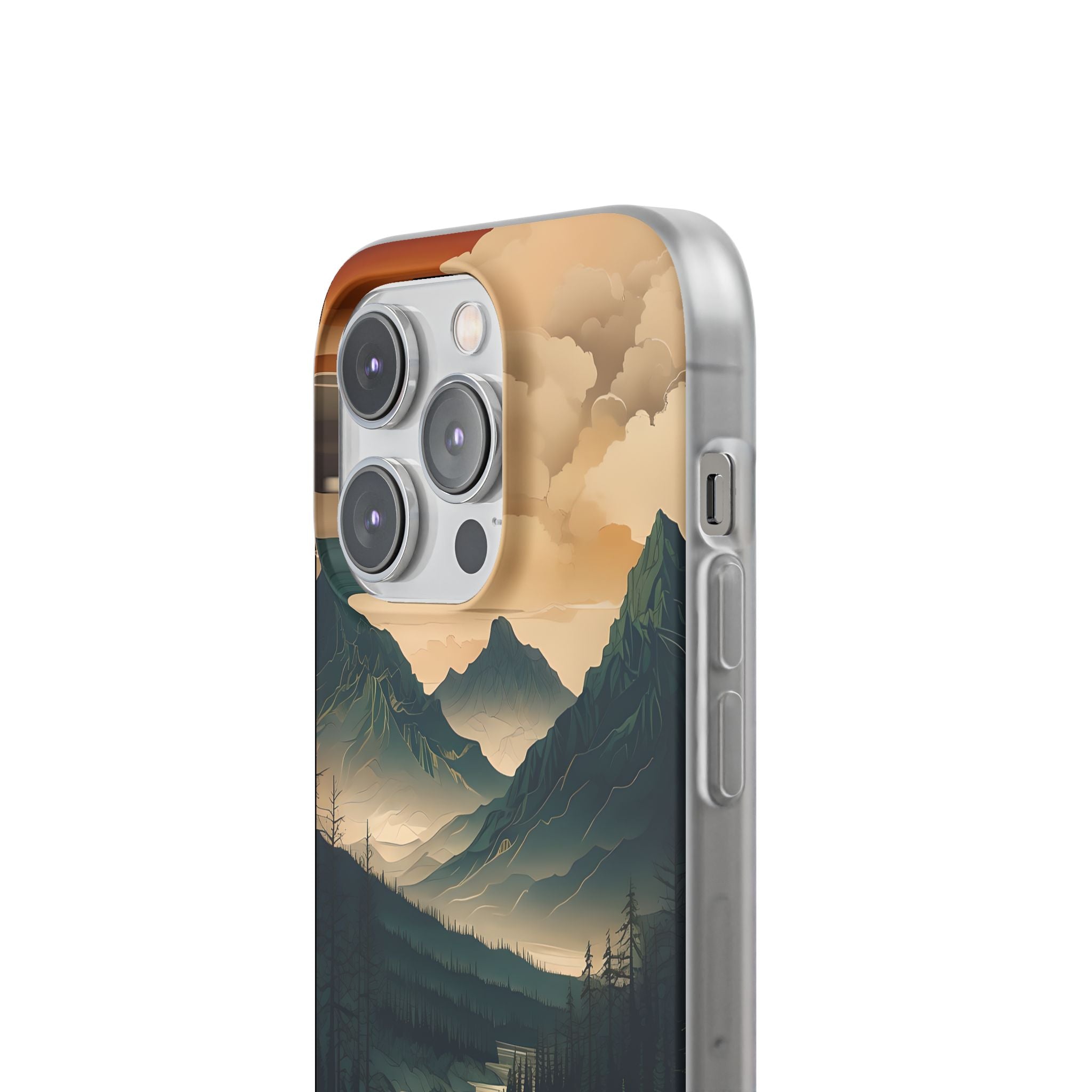 Summit River Dusk · Soft Phone Case for iPhone