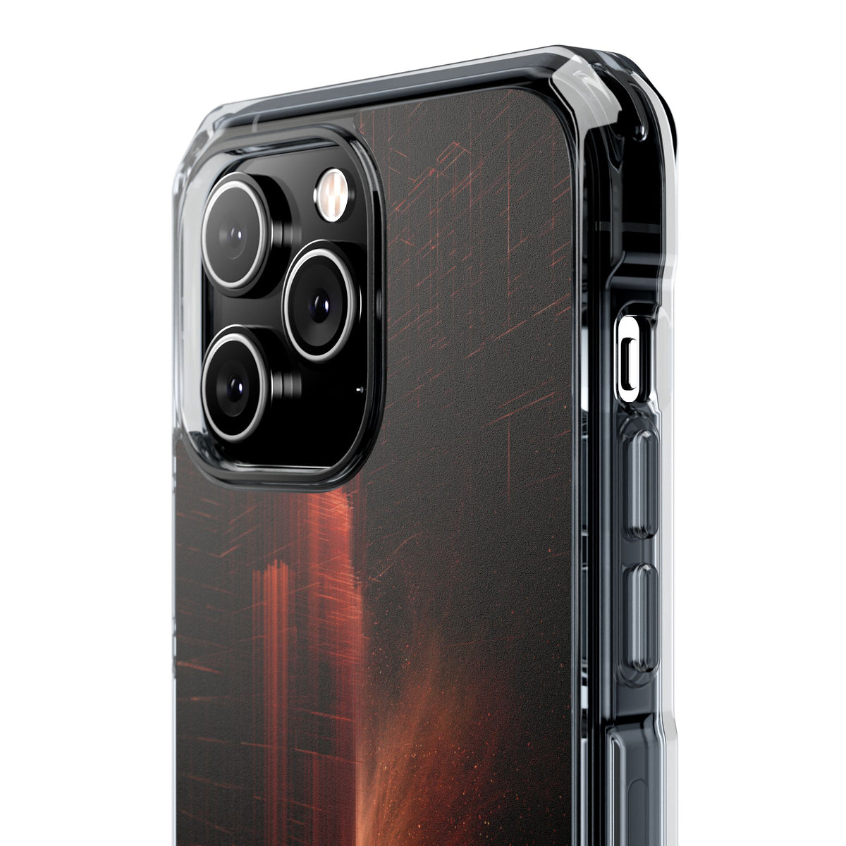 Luminous Monolith · Clear Impact Magnetic Phone Case for iPhone · Black