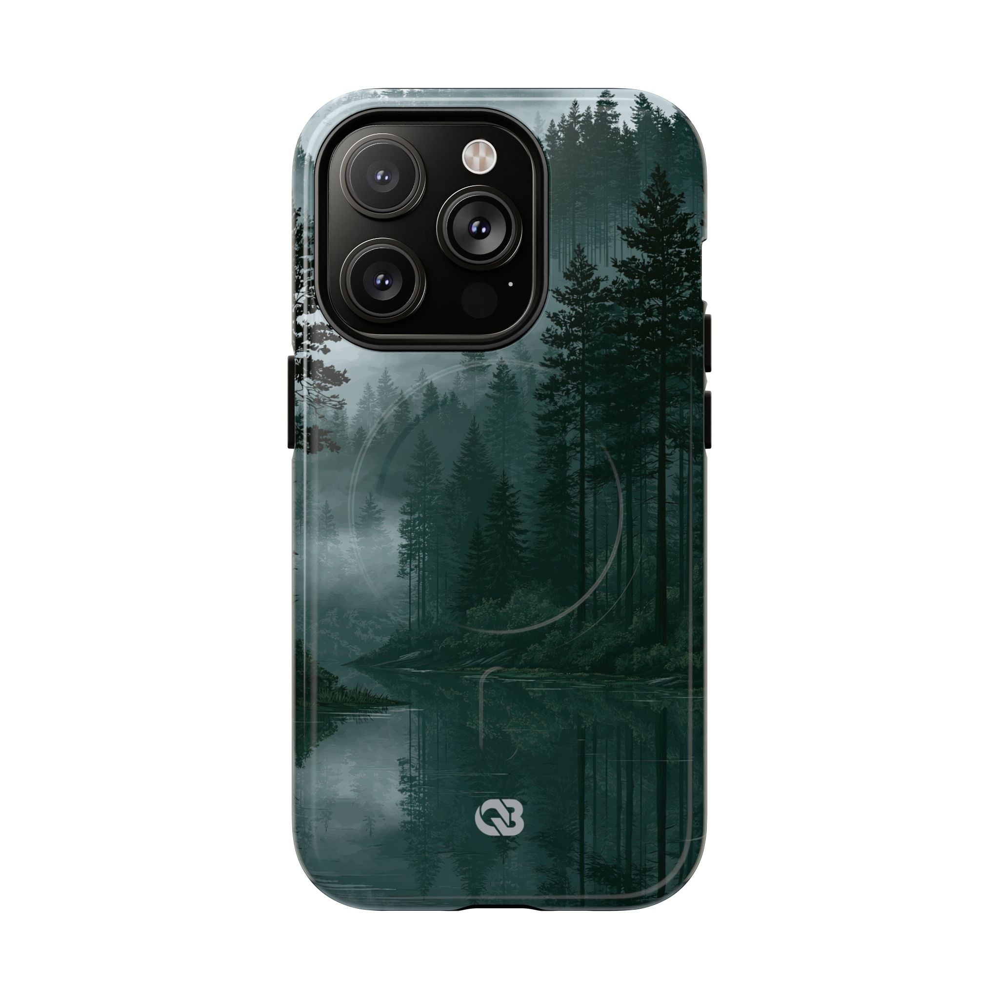 Green Tough 2.0 Magsafe Phone Case for iPhone - Misty Evergreen Mirror