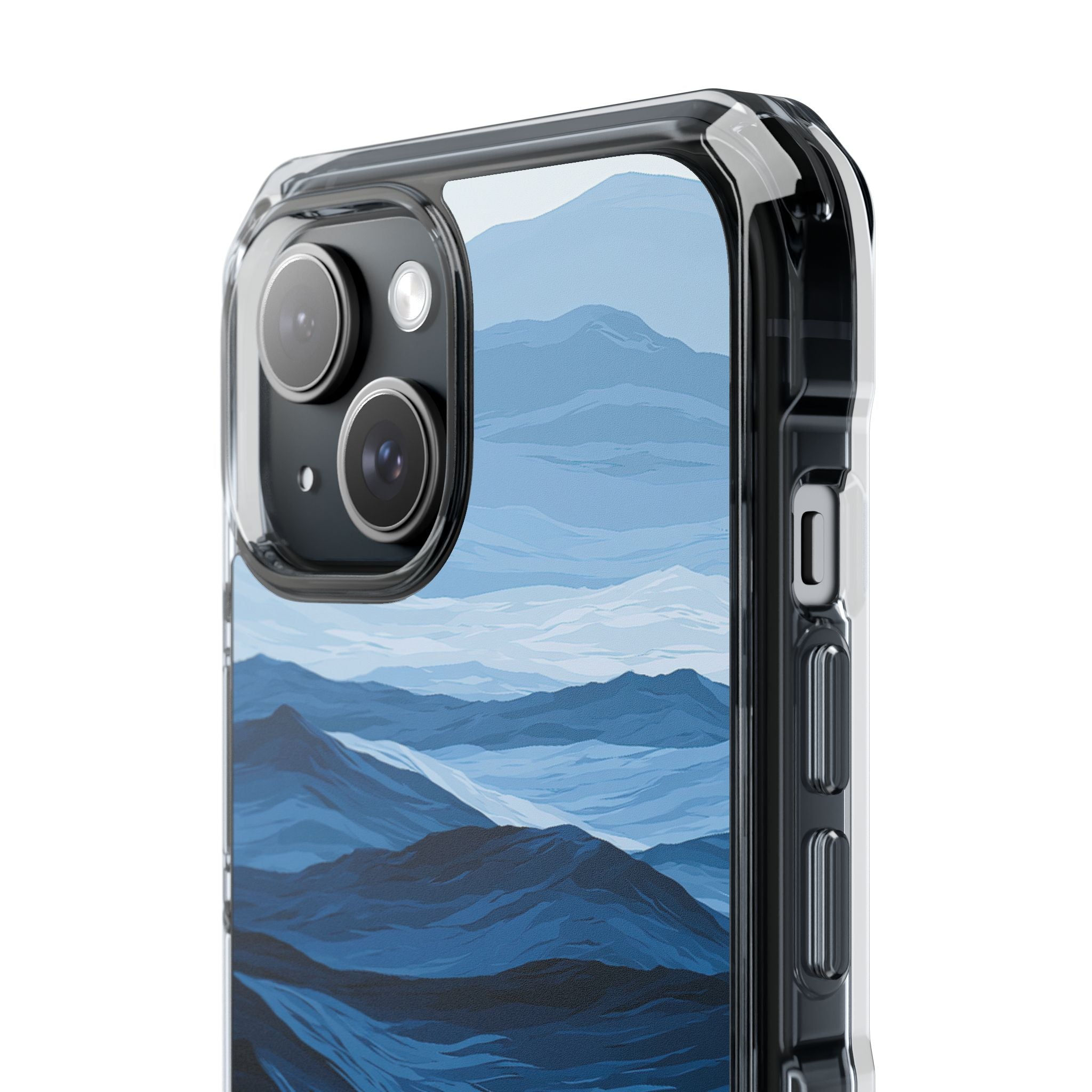 Blue Impact MagSafe Phone Case for iPhone - Cobalt Ridge Tides