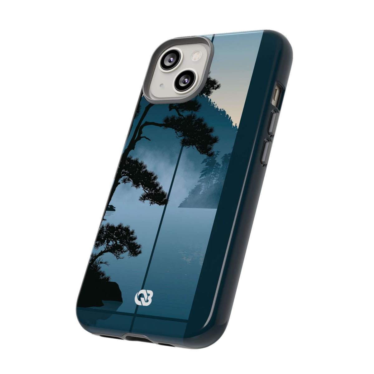 Misty Pine Horizon · Tough Phone Case for iPhone · Teal