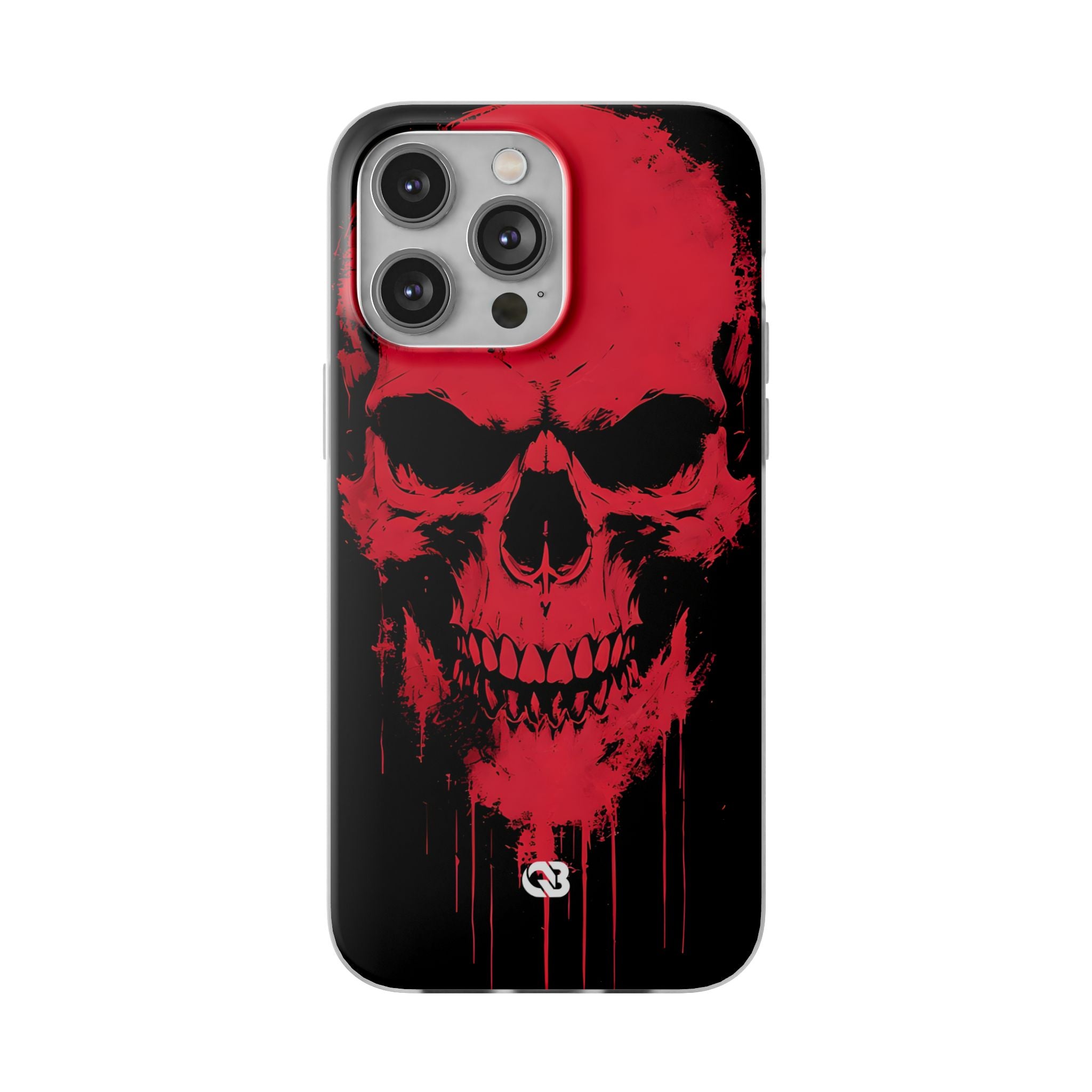 Crimson Street Skull · Soft Custodia per iPhone