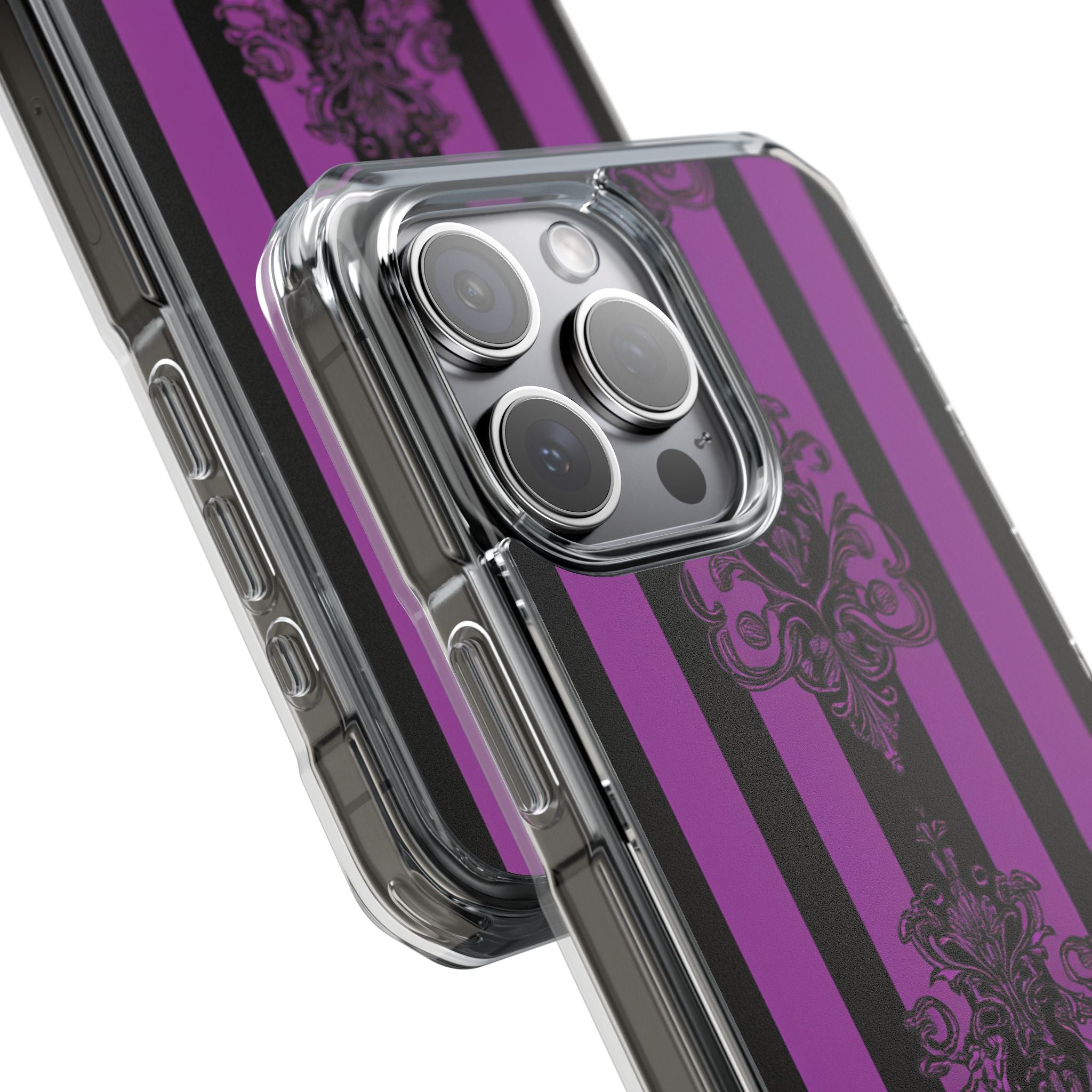 Damask Elegance Purple iPhone 15 Pro Max Case - Impact