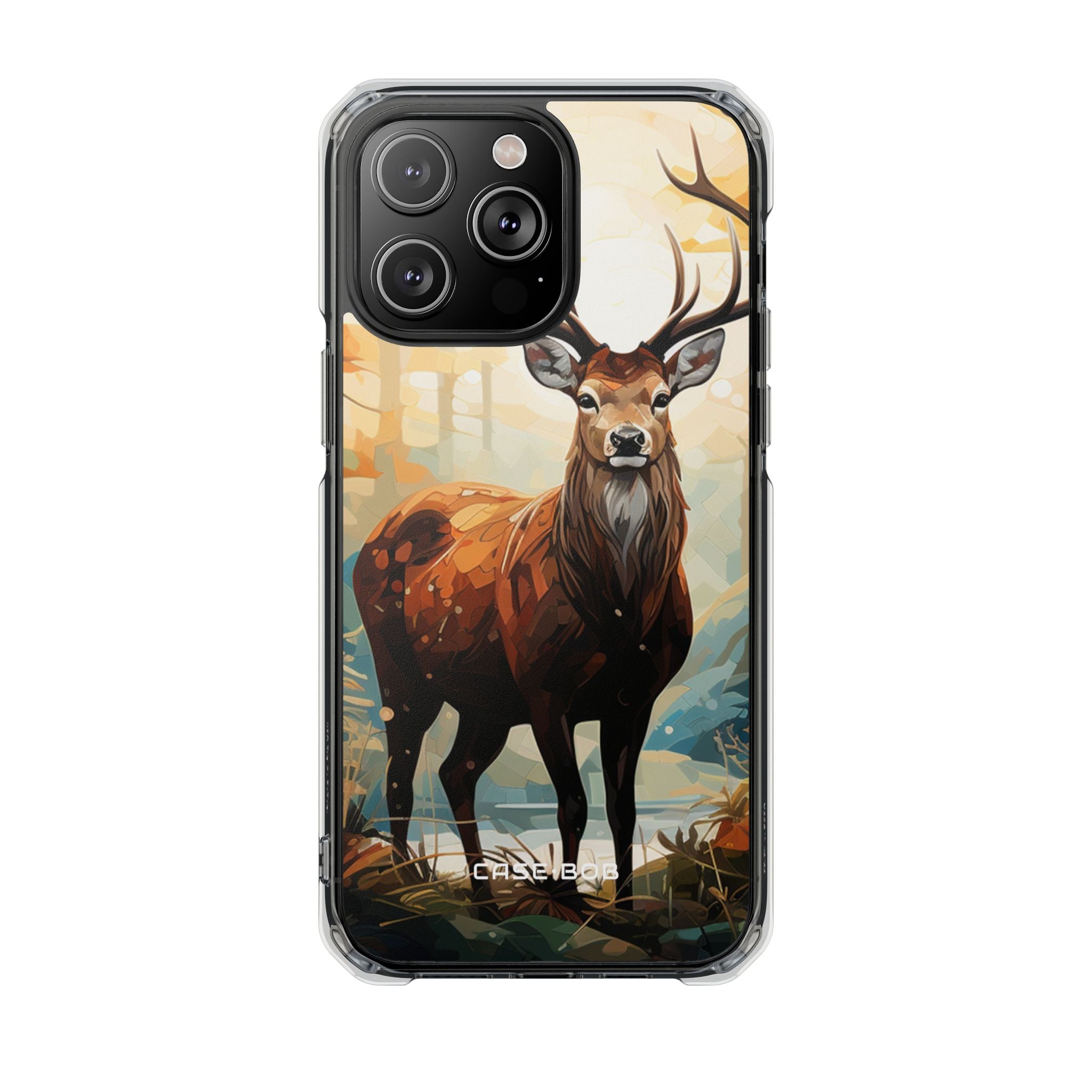 Glowing Stag iPhone 14 Pro Max Case - Impact - CASE•BOB