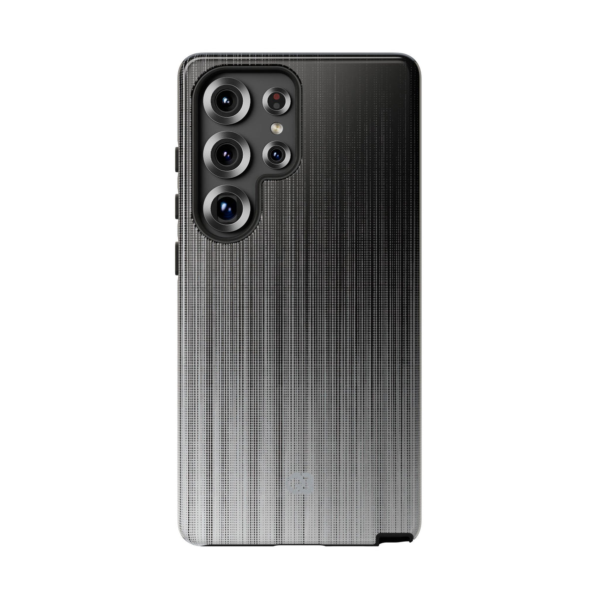 Grey Tough Phone Case for Samsung - Static Vertical Dither
