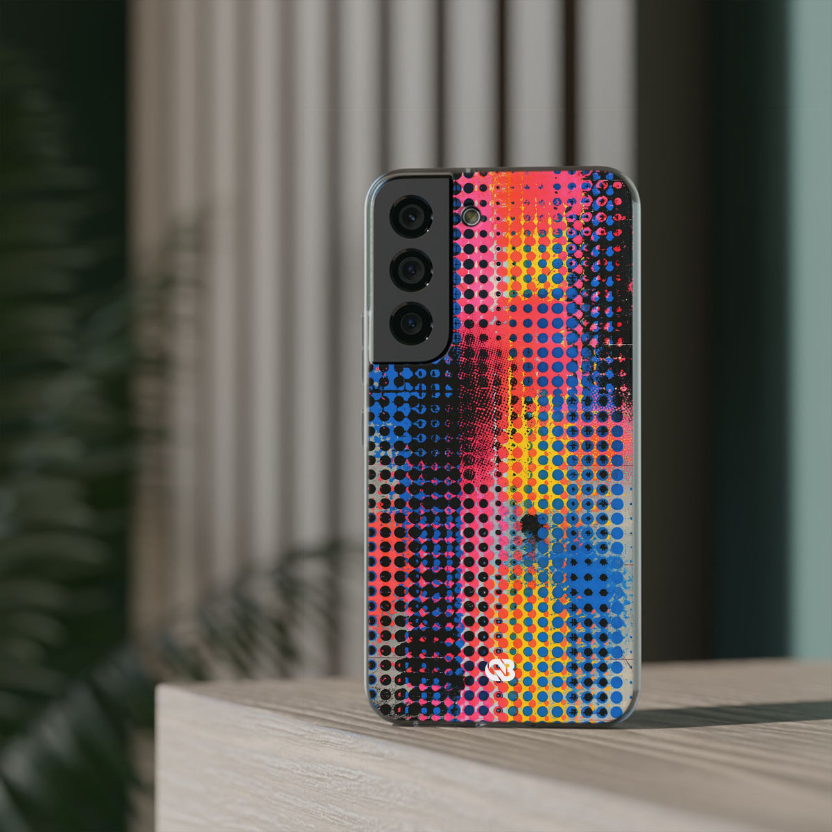 Chromatic Halftone Grid · Lite Phone Case for Samsung · Blue