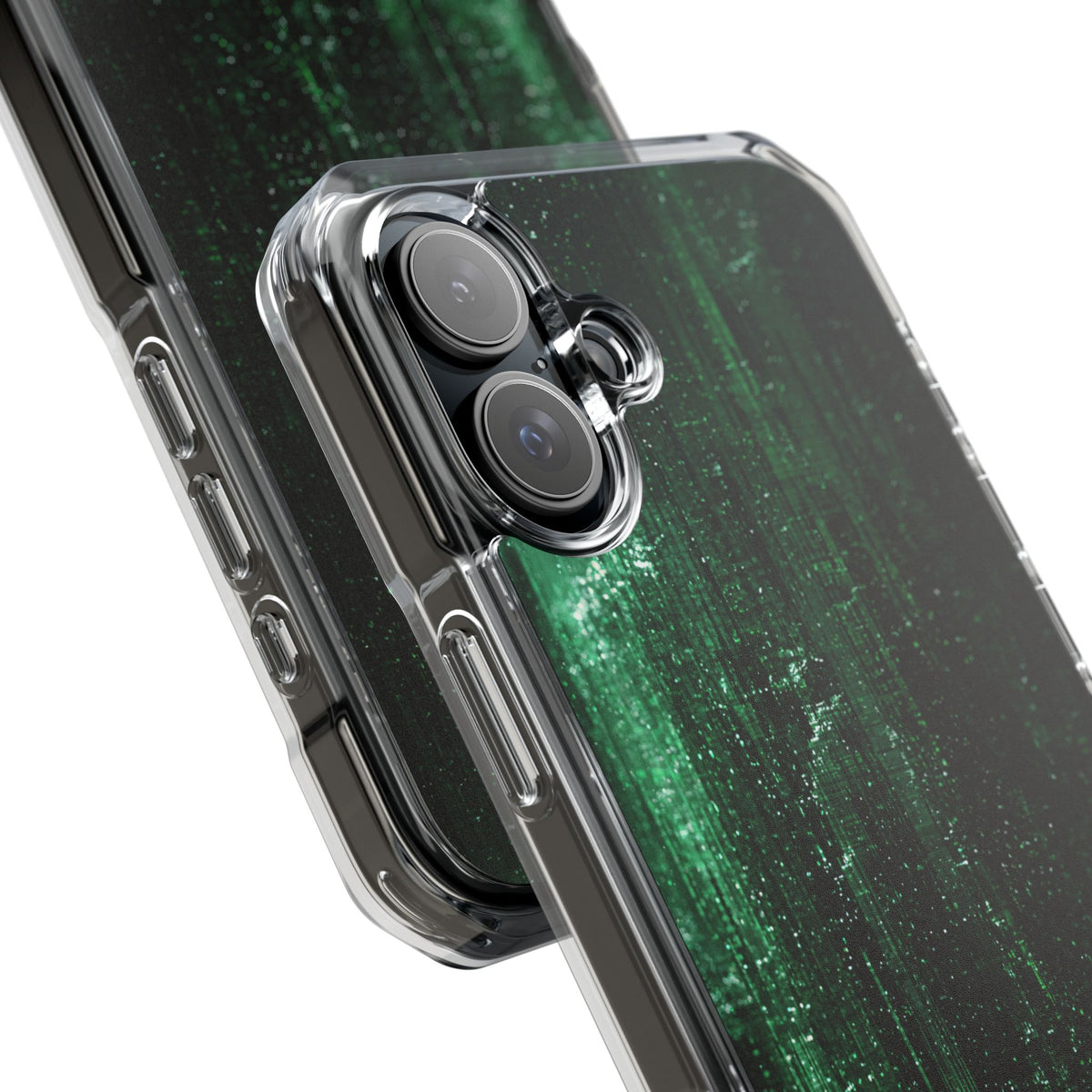 Emerald Void · Clear Impact Magnetic Phone Case for iPhone · Green