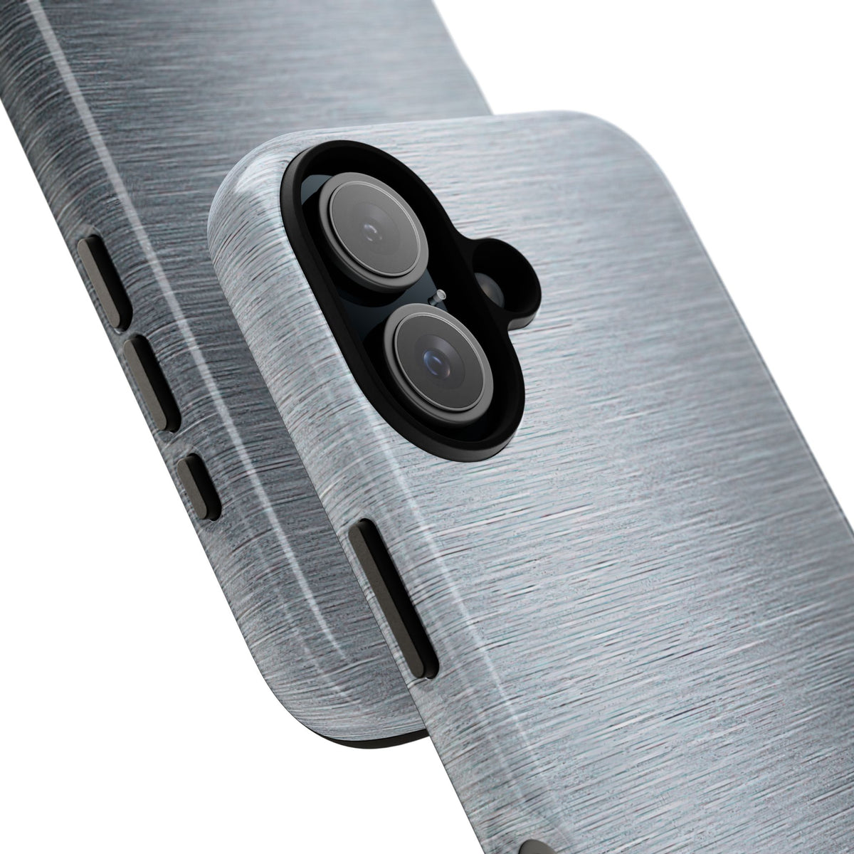 Brushed Aluminum · Tough Phone Case for iPhone · Silver