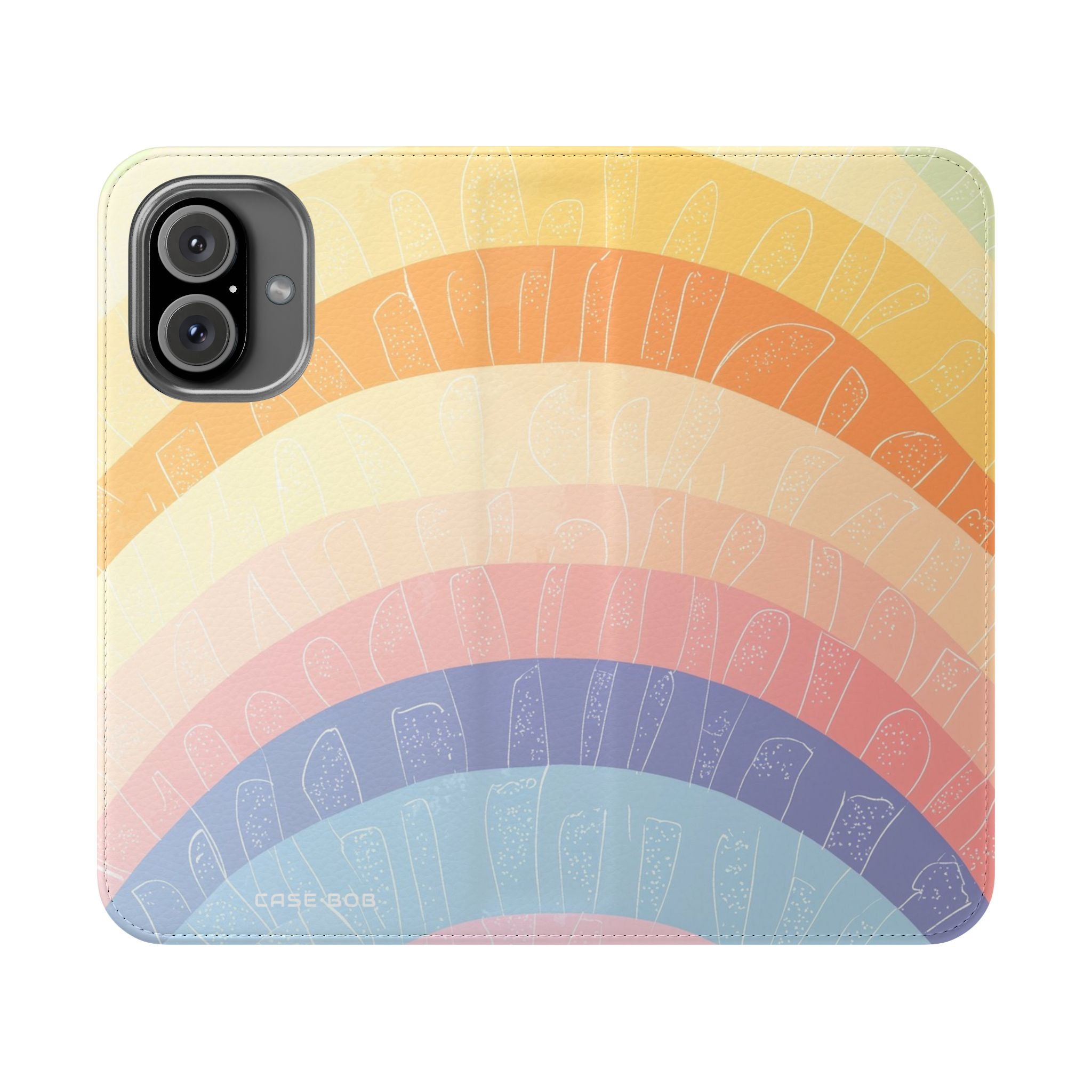 Pastel Rainbow Glow - iPhone 16 Case - Wallet