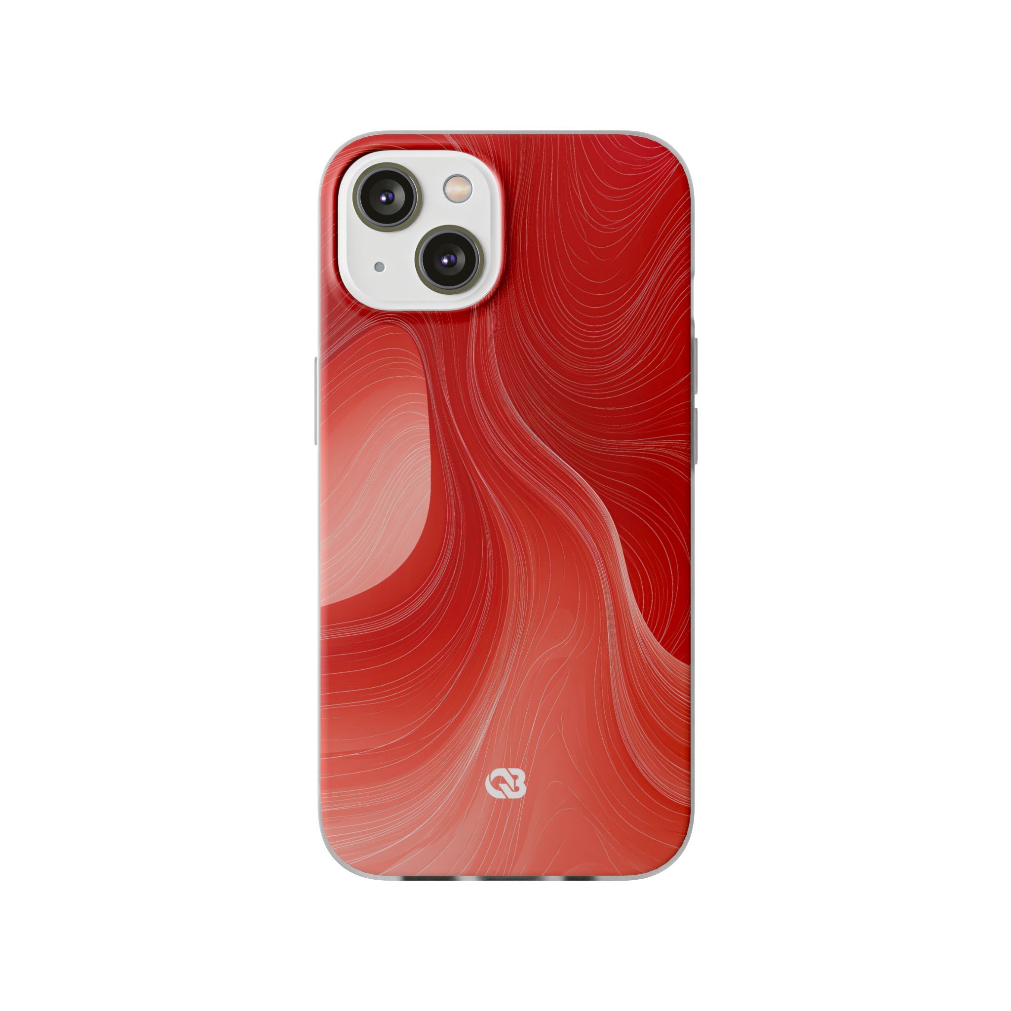 Red Lite Phone Case for iPhone - Crimson Silk Strands