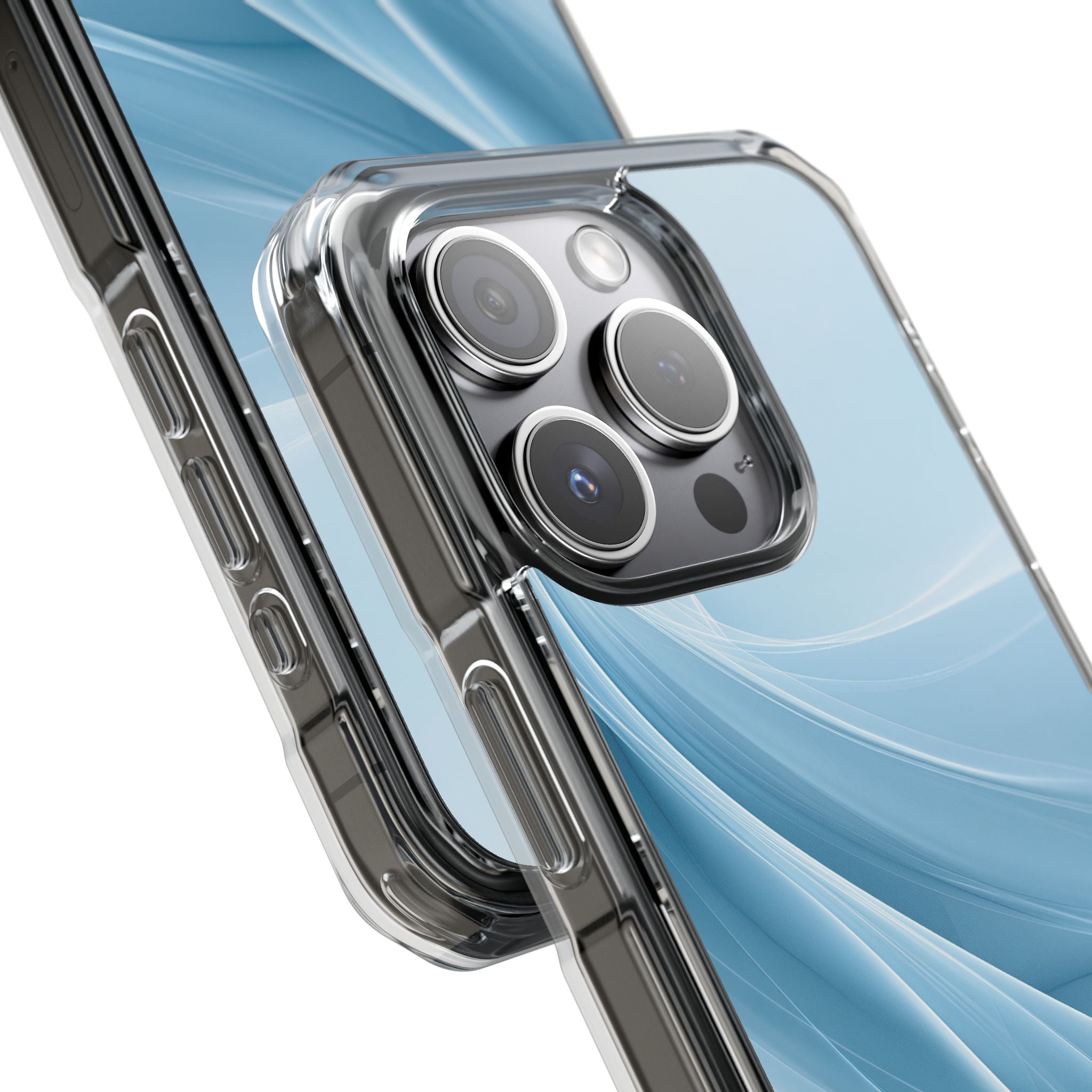 Blue Impact MagSafe Phone Case for iPhone - Arctic Silk Drift