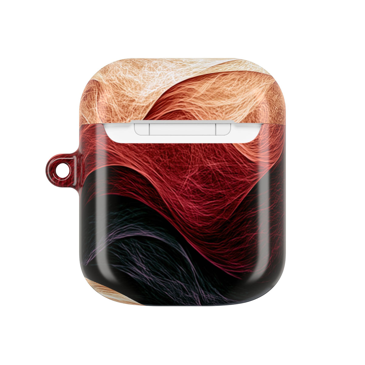 Ember Wave Dispersion · Hard Case for AirPods & AirPods Pro · Red
