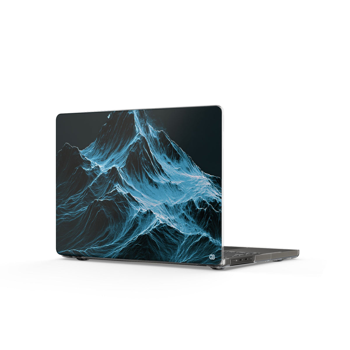 Nordic Frost Peak · Clear Hard Case for MacBook · Blue