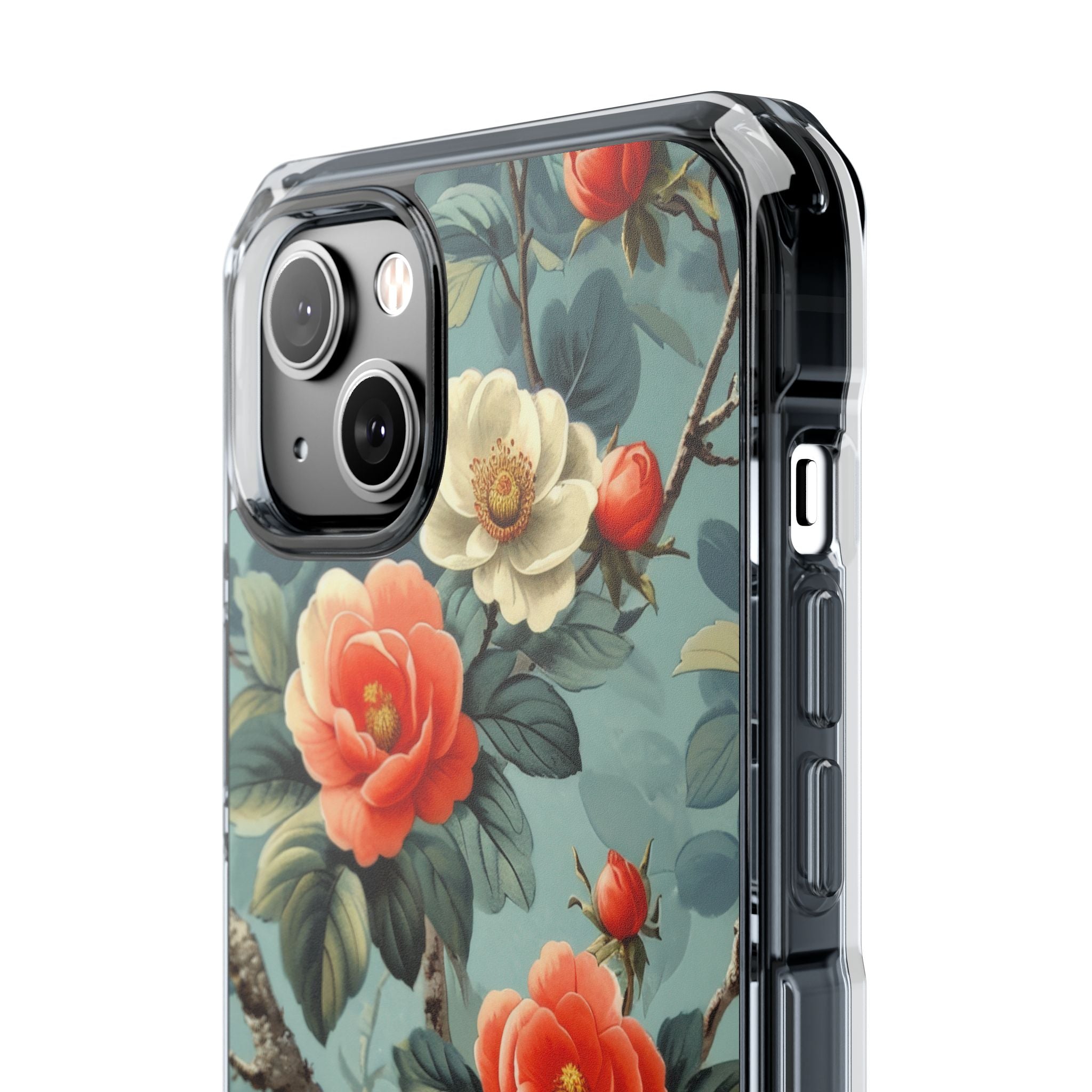 Coral Bloom iPhone 14 Plus Cover - Impact