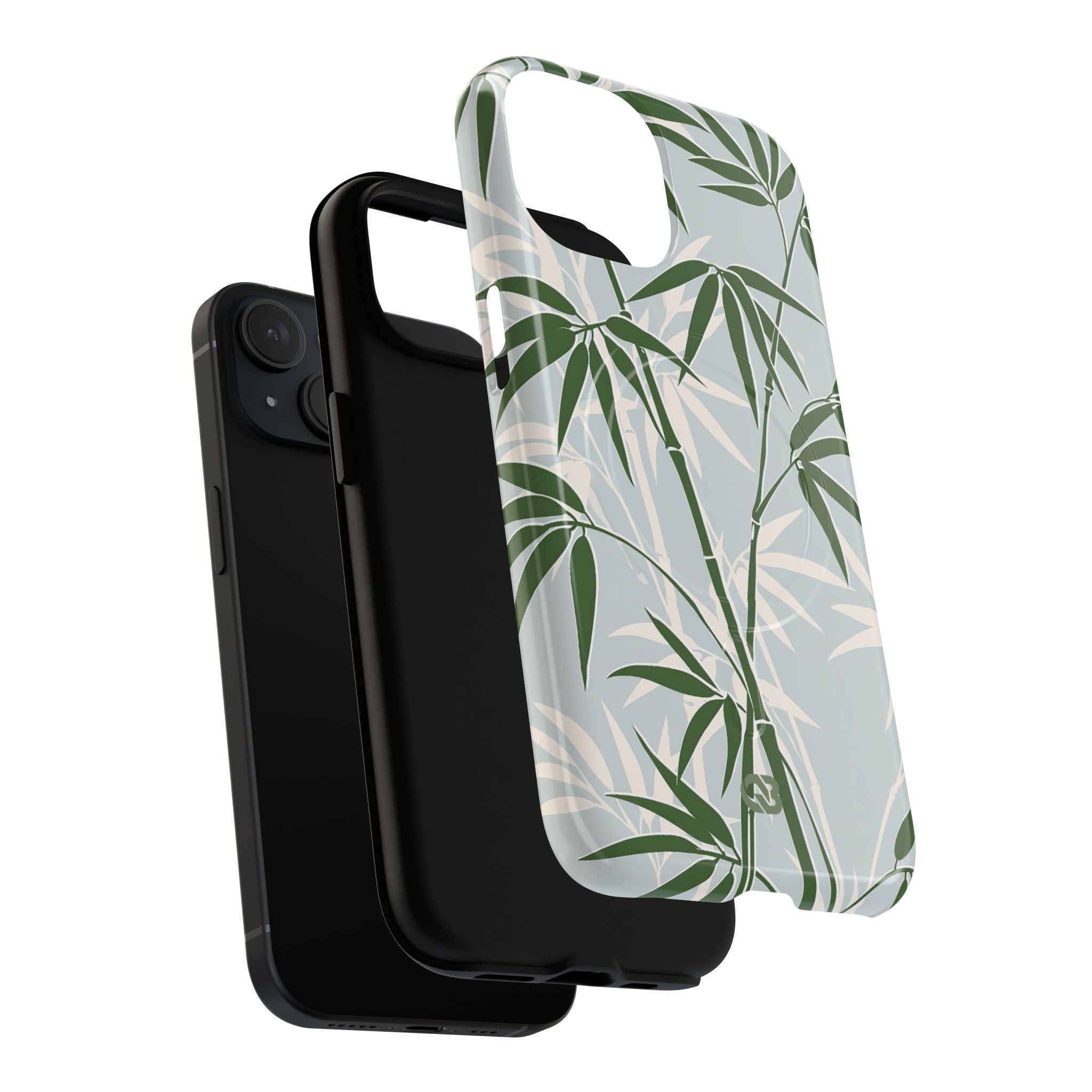 Green Tough 2.0 Magsafe Phone Case for iPhone - Kyoto Bamboo Canopy