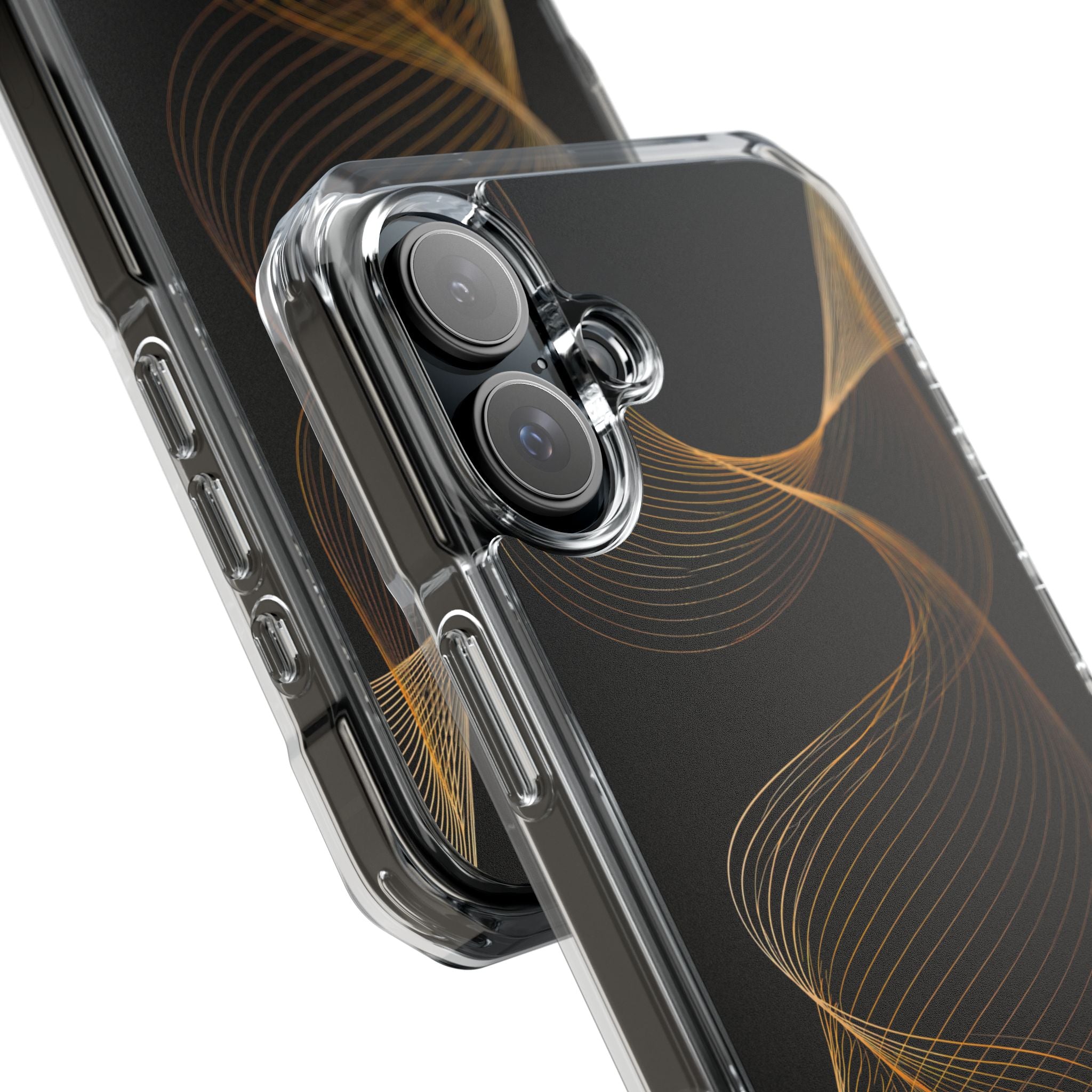 Gold Impact MagSafe Phone Case for iPhone - Burnished Bronze Helix