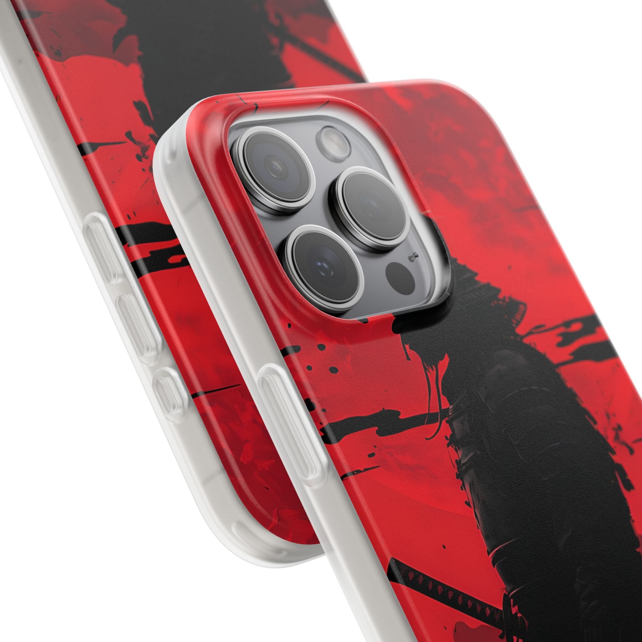 Crimson Samurai iPhone 15 Pro Max Case - Soft