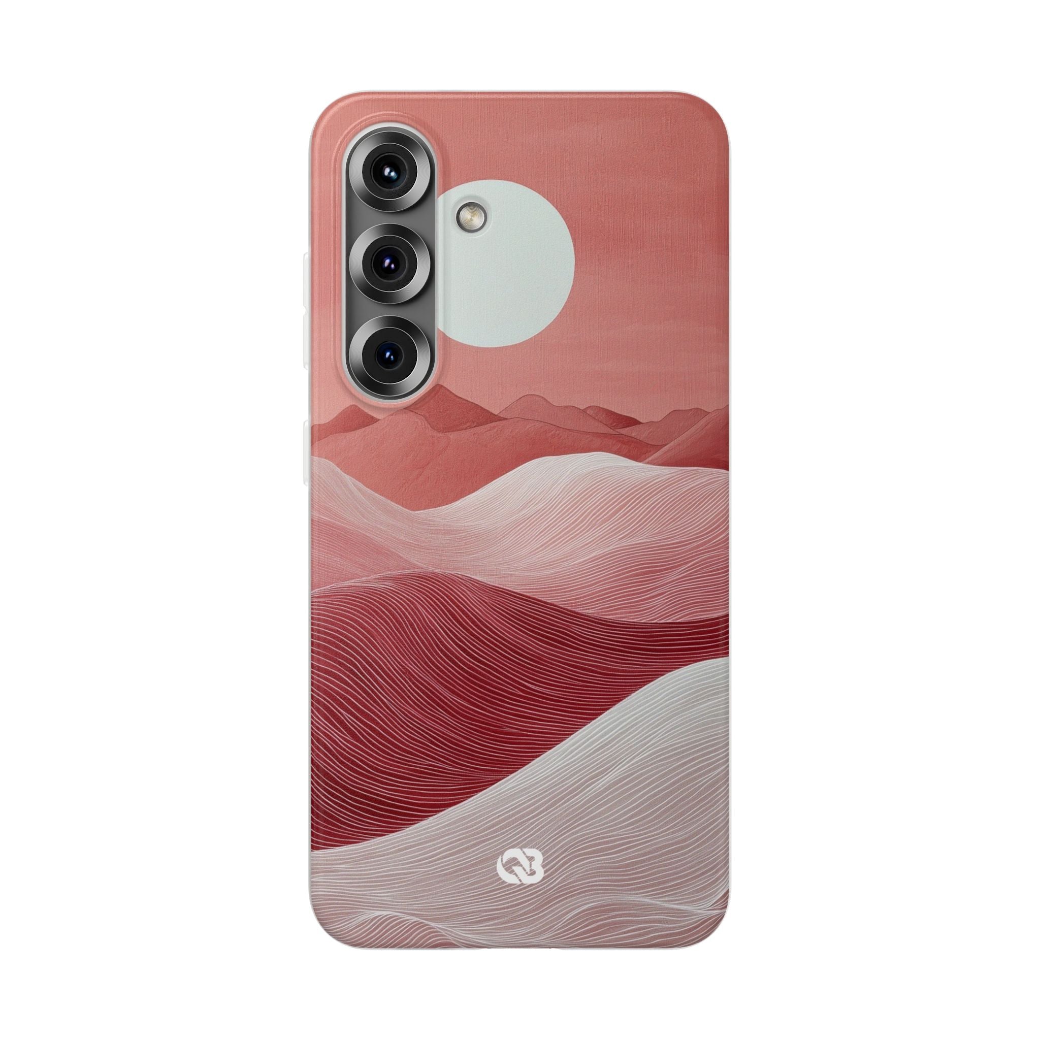 Crimson Dune Horizon · Soft Phone Case for Samsung