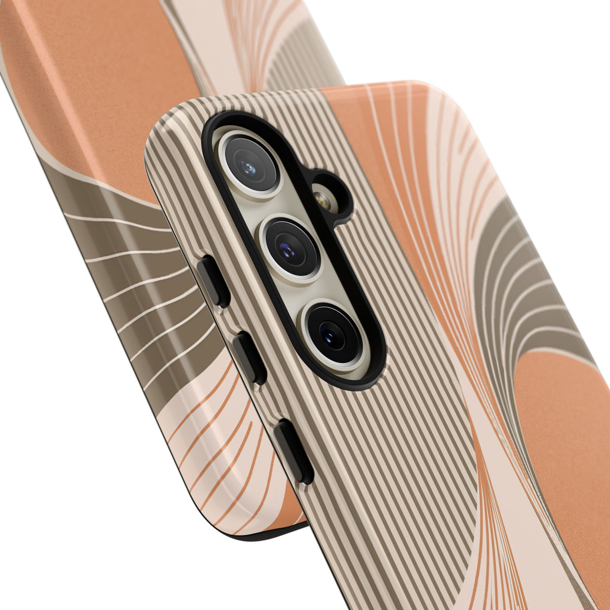 Orange Tough Phone Case for Samsung - Desert Arc Horizon