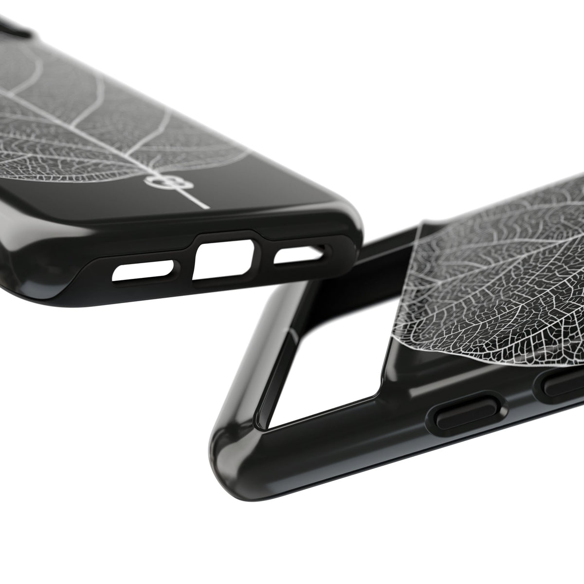 Monochrome Leaf Skeleton · Tough Phone Case for Pixel · Black