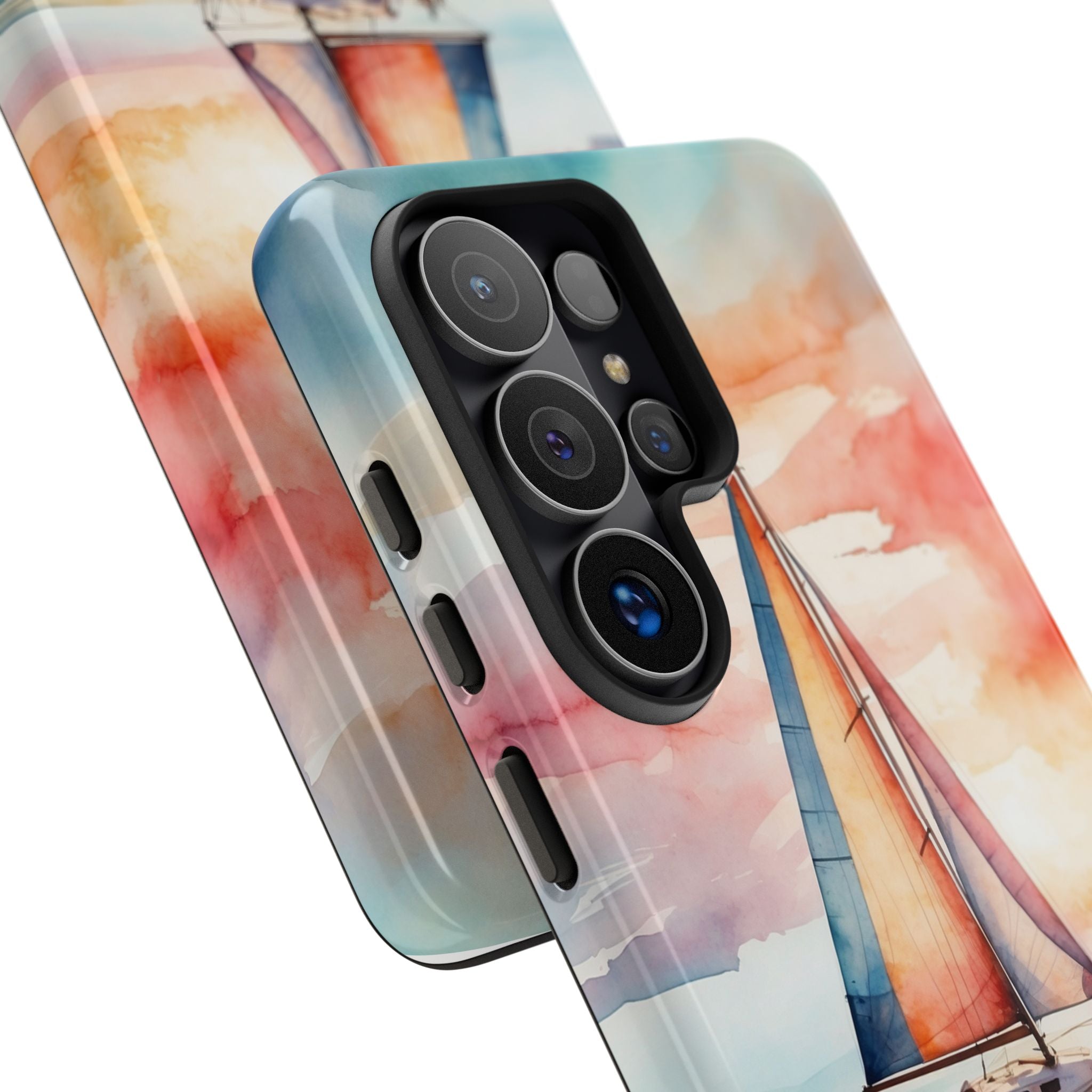 Crimson Horizon Sail · Tough Phone Case for Samsung