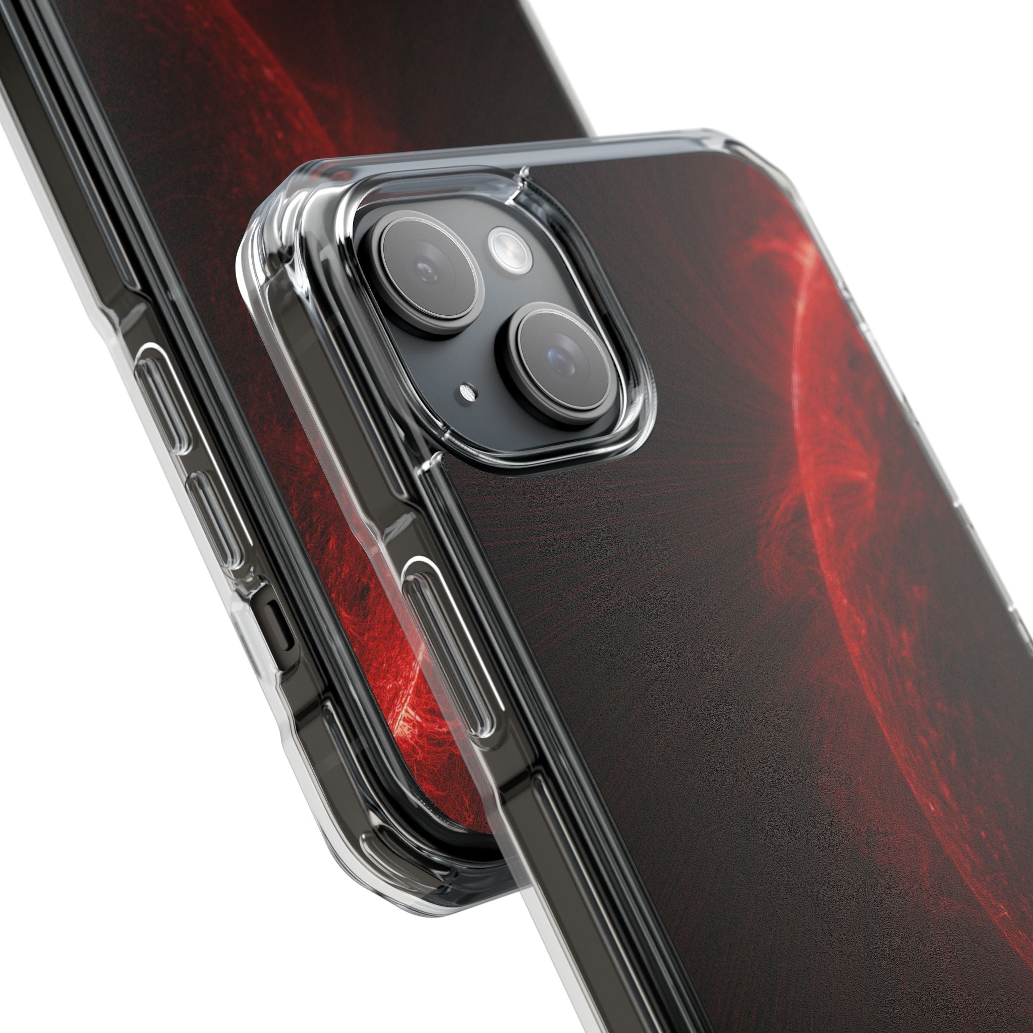 Red Impact MagSafe Phone Case for iPhone - Solar Crimson Flare