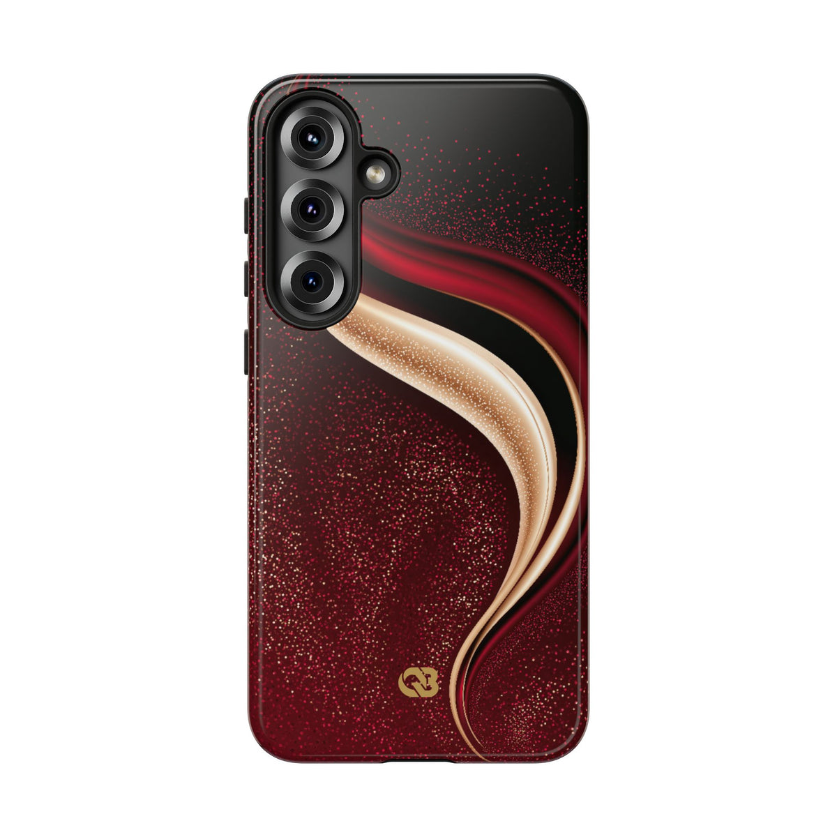 Gilded Crimson Flow · Tough Phone Case for Samsung · Red