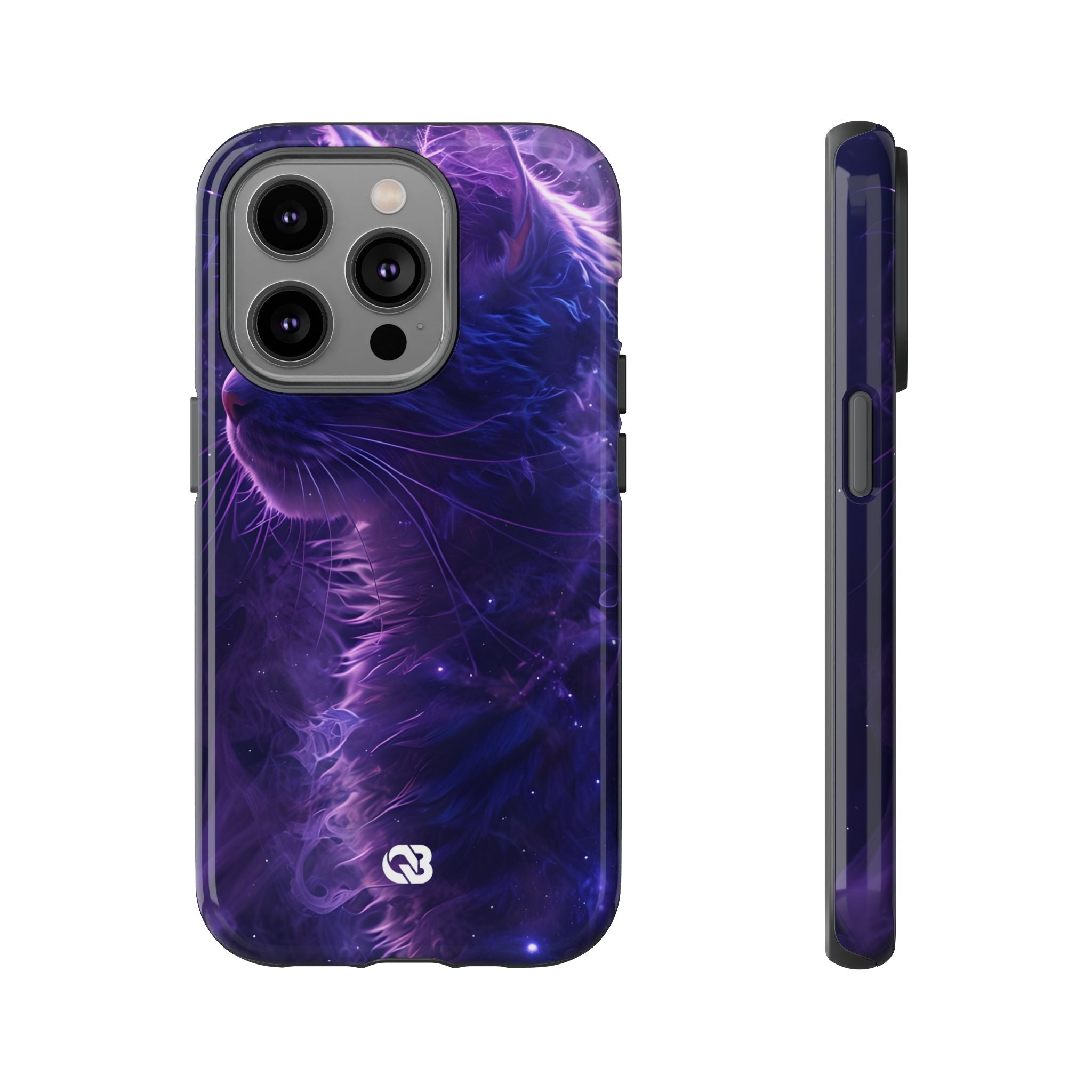 Purple Void Feline · Tough Custodia per iPhone