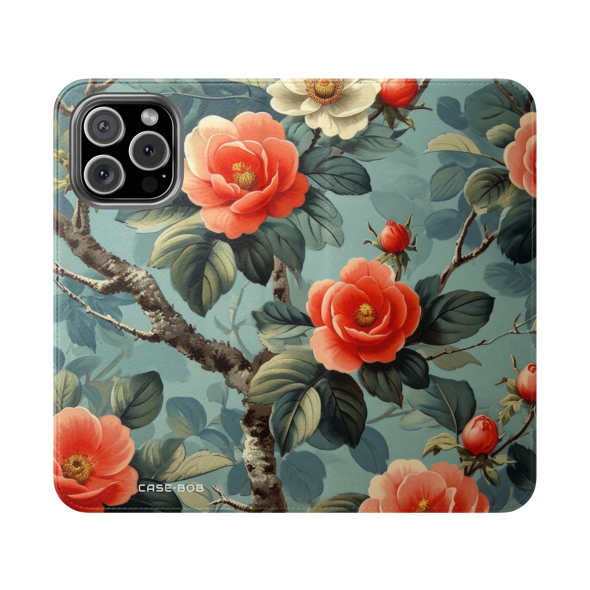 Pink Camellia - iPhone 16 Max Case - Wallet