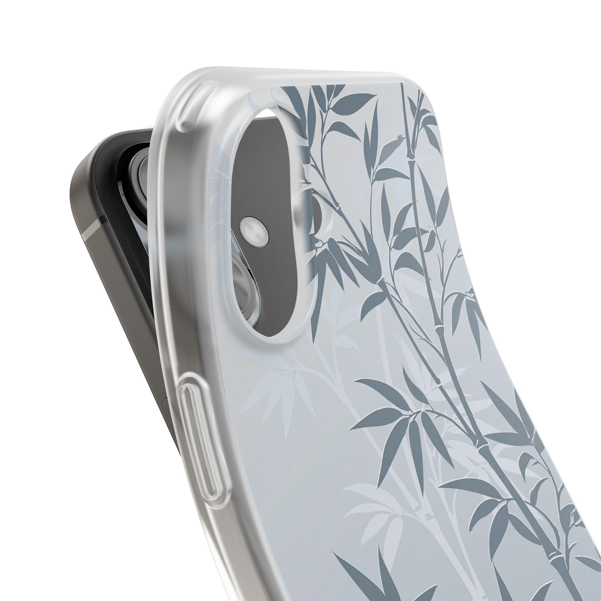 Blue Lite Phone Case for iPhone - Slate Bamboo Shadow