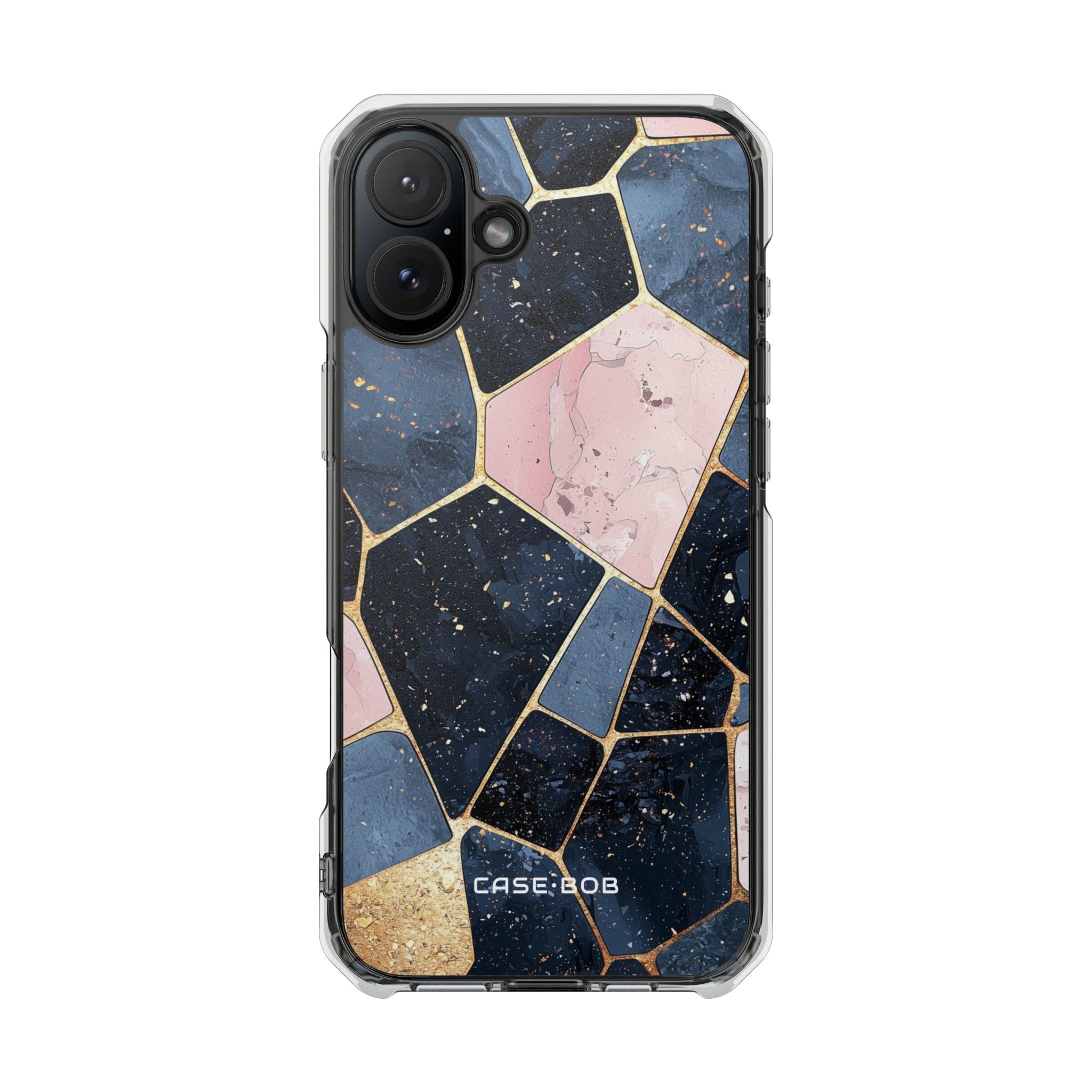 Golden Mosaic iPhone 16 Plus Case - Impact - CASE•BOB