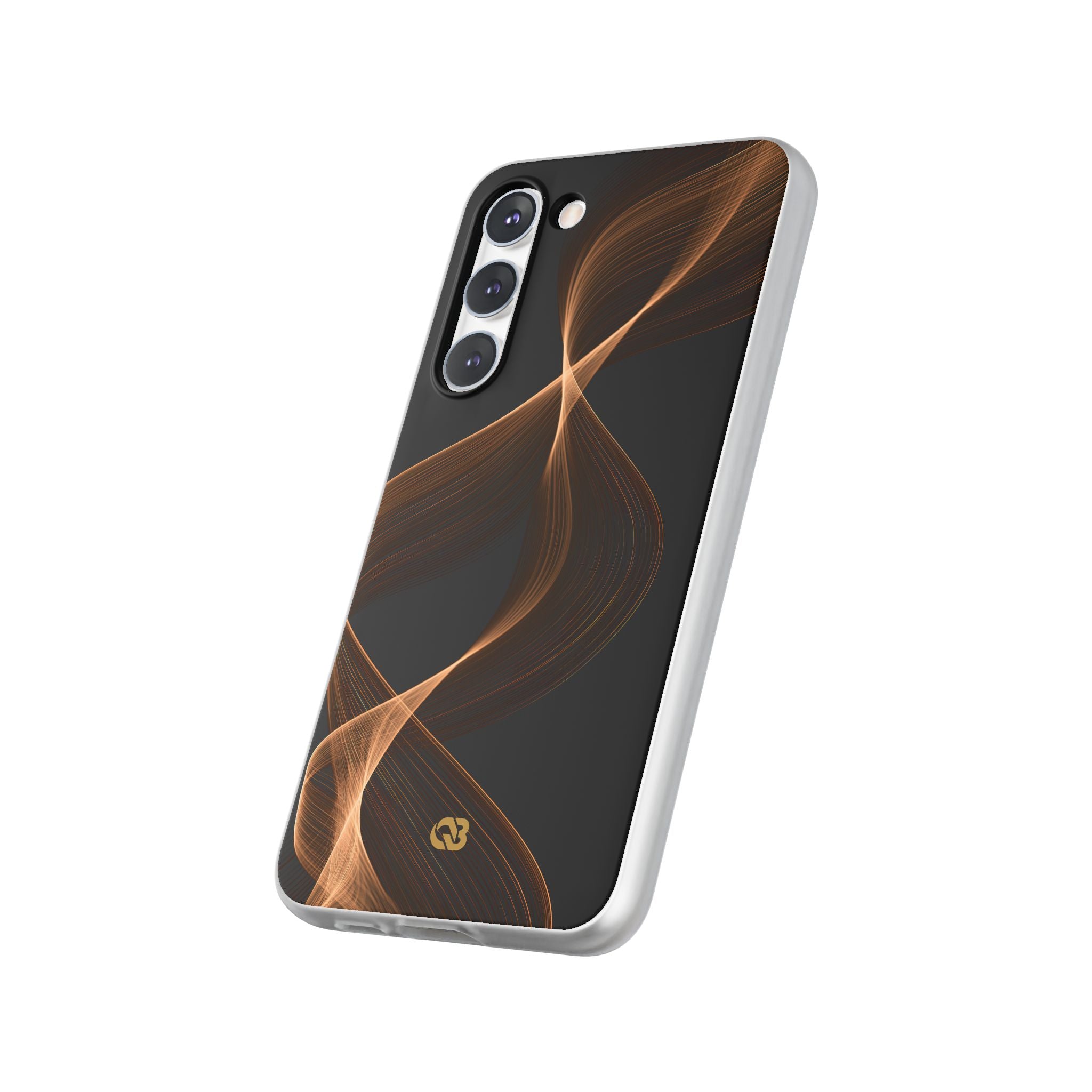 Brown Lite Phone Case for Samsung - Copper Silk Wave
