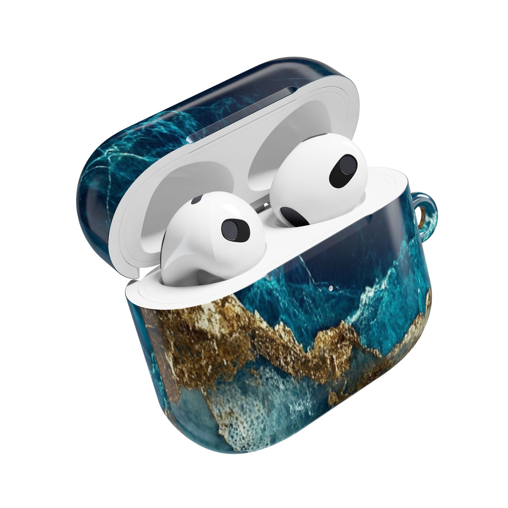 Golden Fracture Teal - AirPods Cover