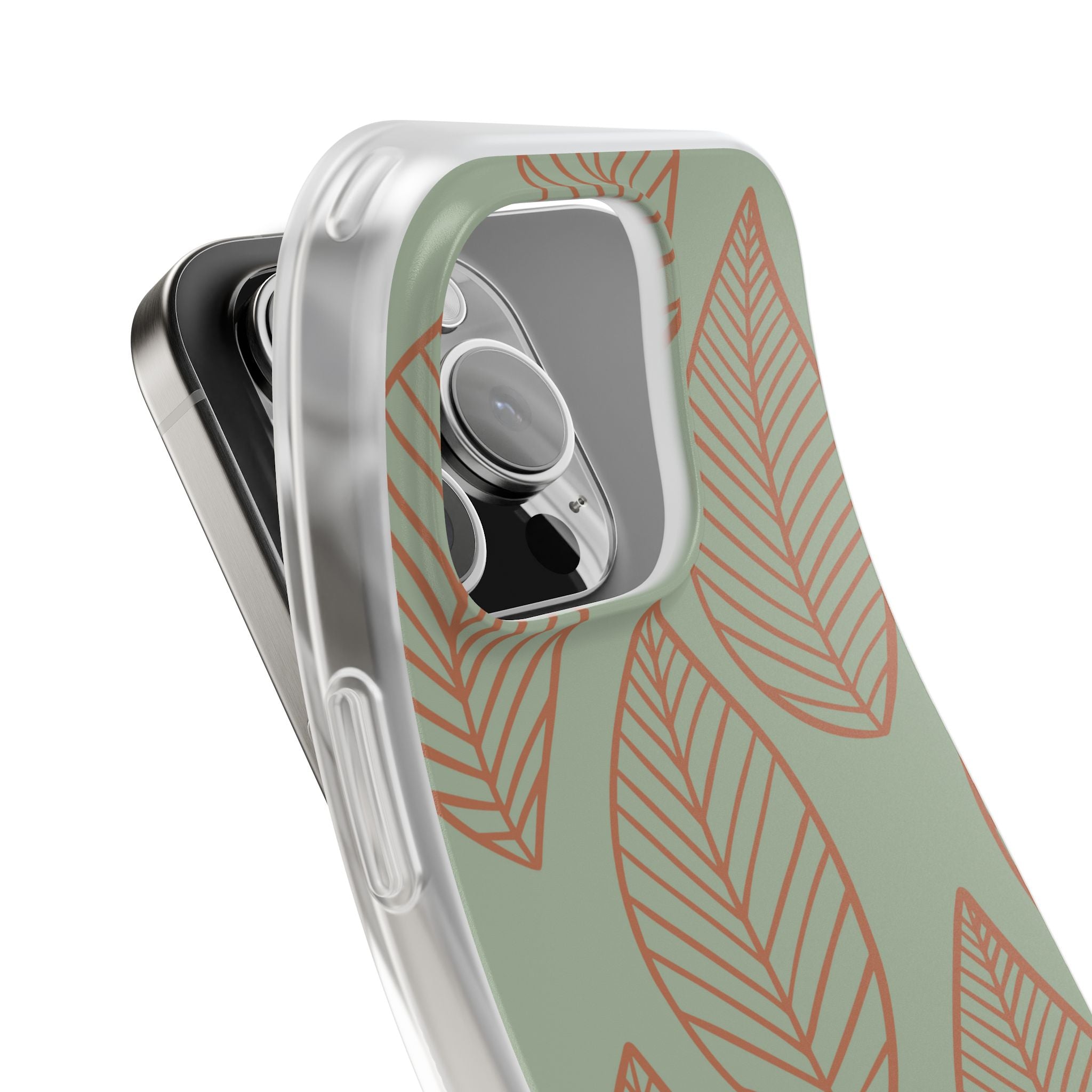Sage Earth Leaves · Soft Phone Case for iPhone
